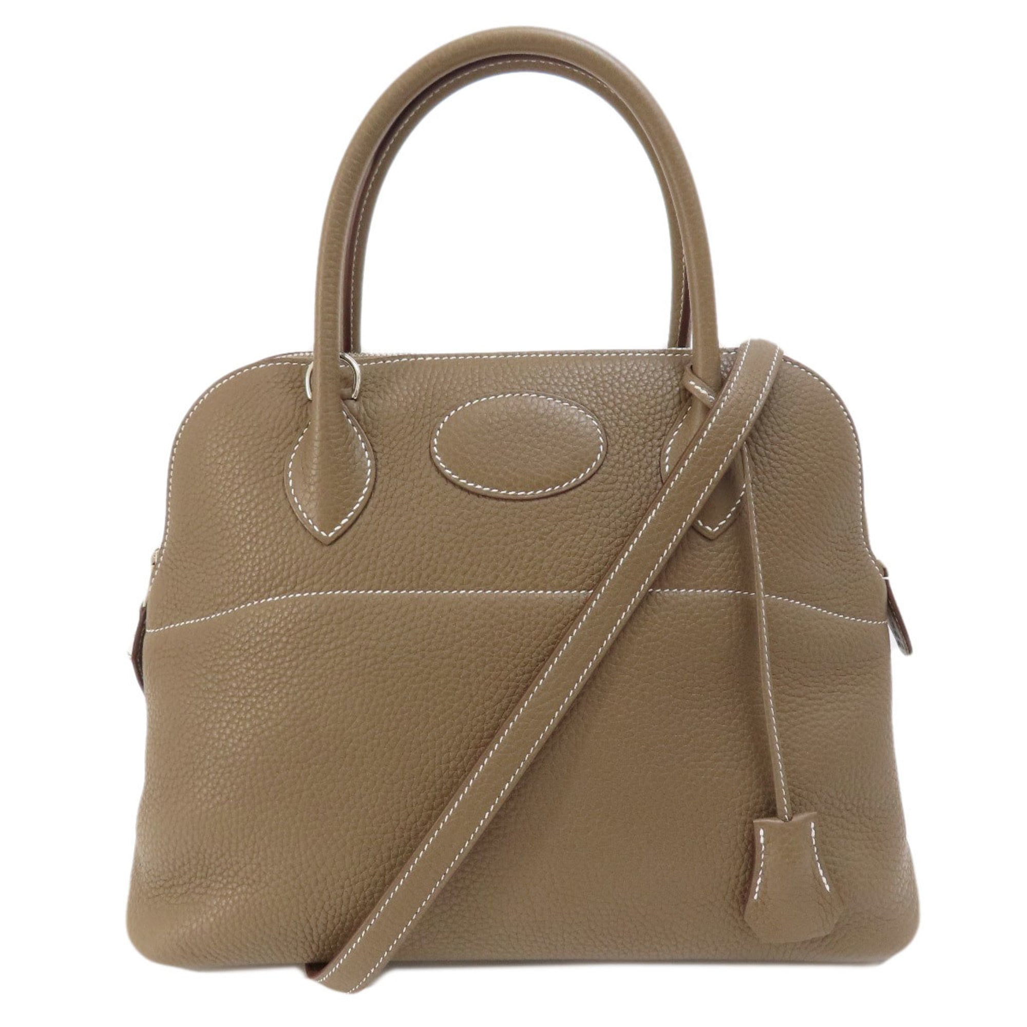 Hermes Bolide 31 Etoupe Handbag Taurillon Women’s HERMES