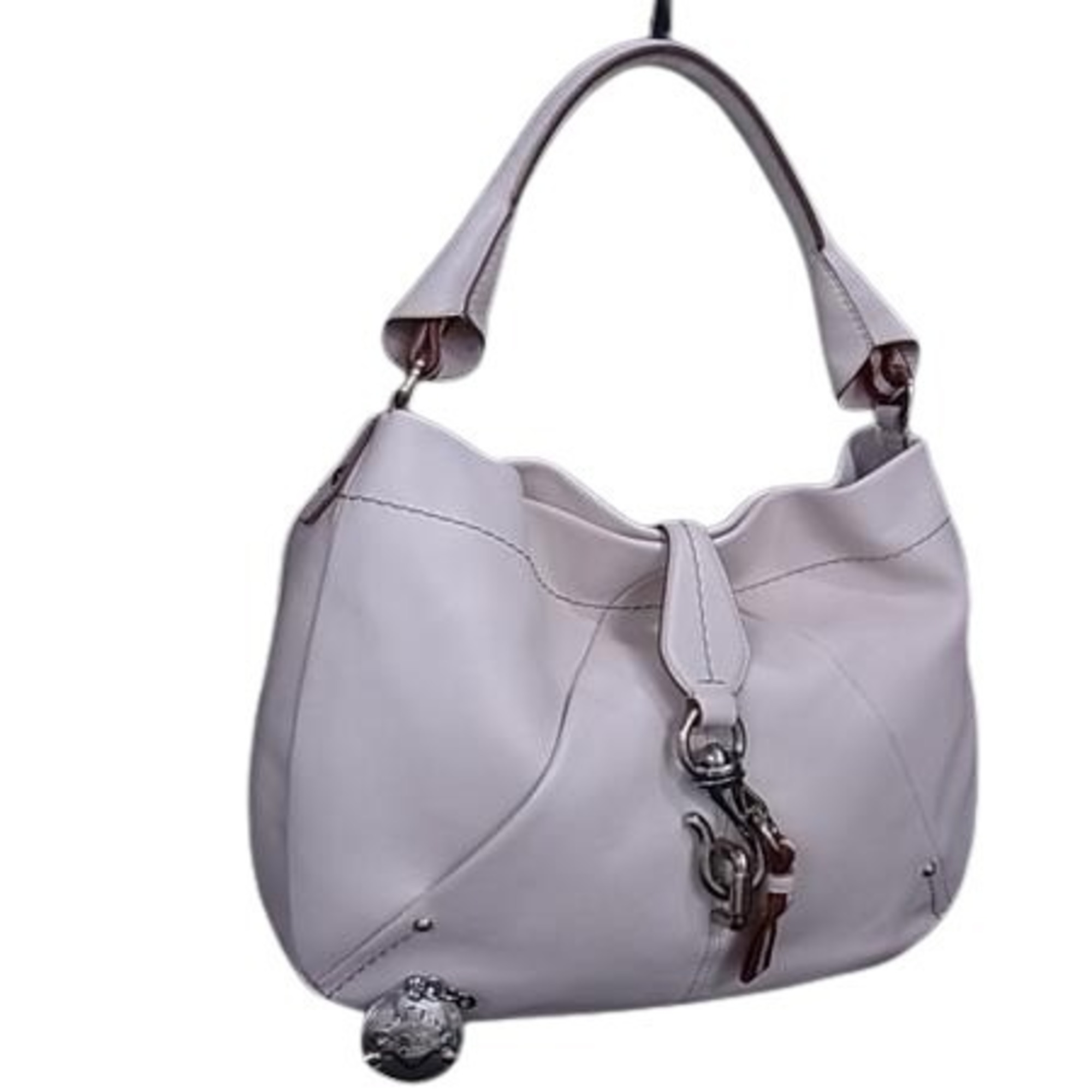 BALLY One-Handle Handbag in White Leather for Women