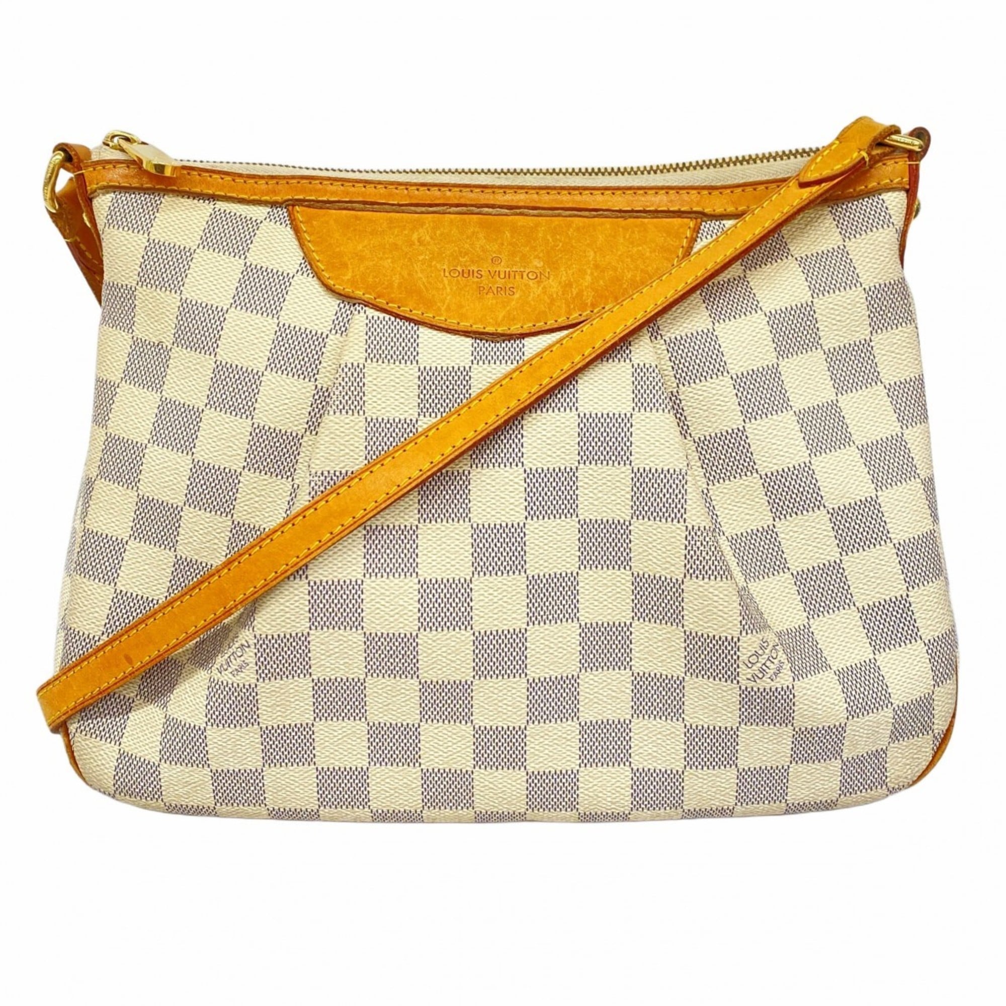 Louis Vuitton Damier Azur Siracusa PM Shoulder Bag N41113 White Women’s