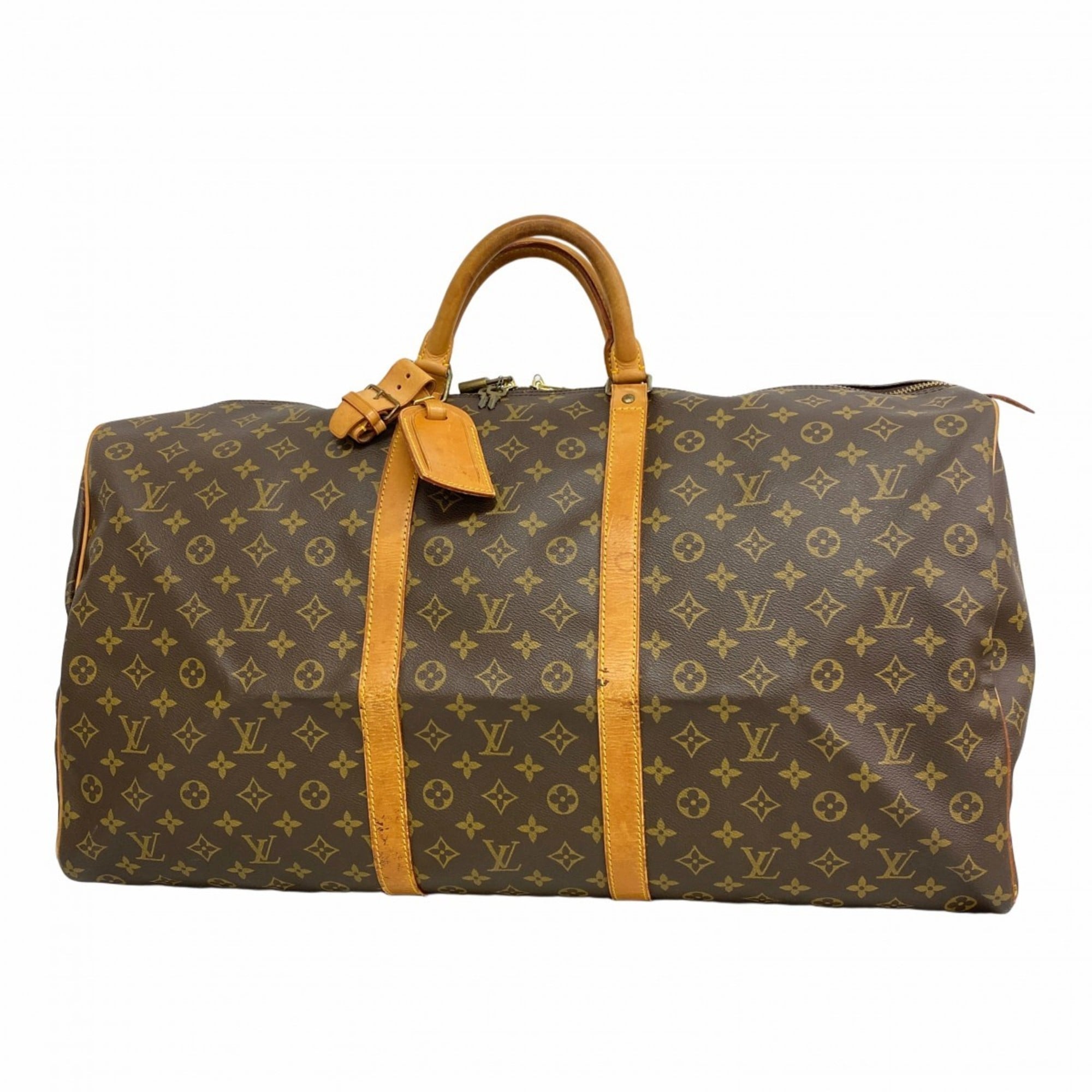 Louis Vuitton Monogram Keepall 60 Boston Bag M41422 Brown Men’s/Women’s P1952745