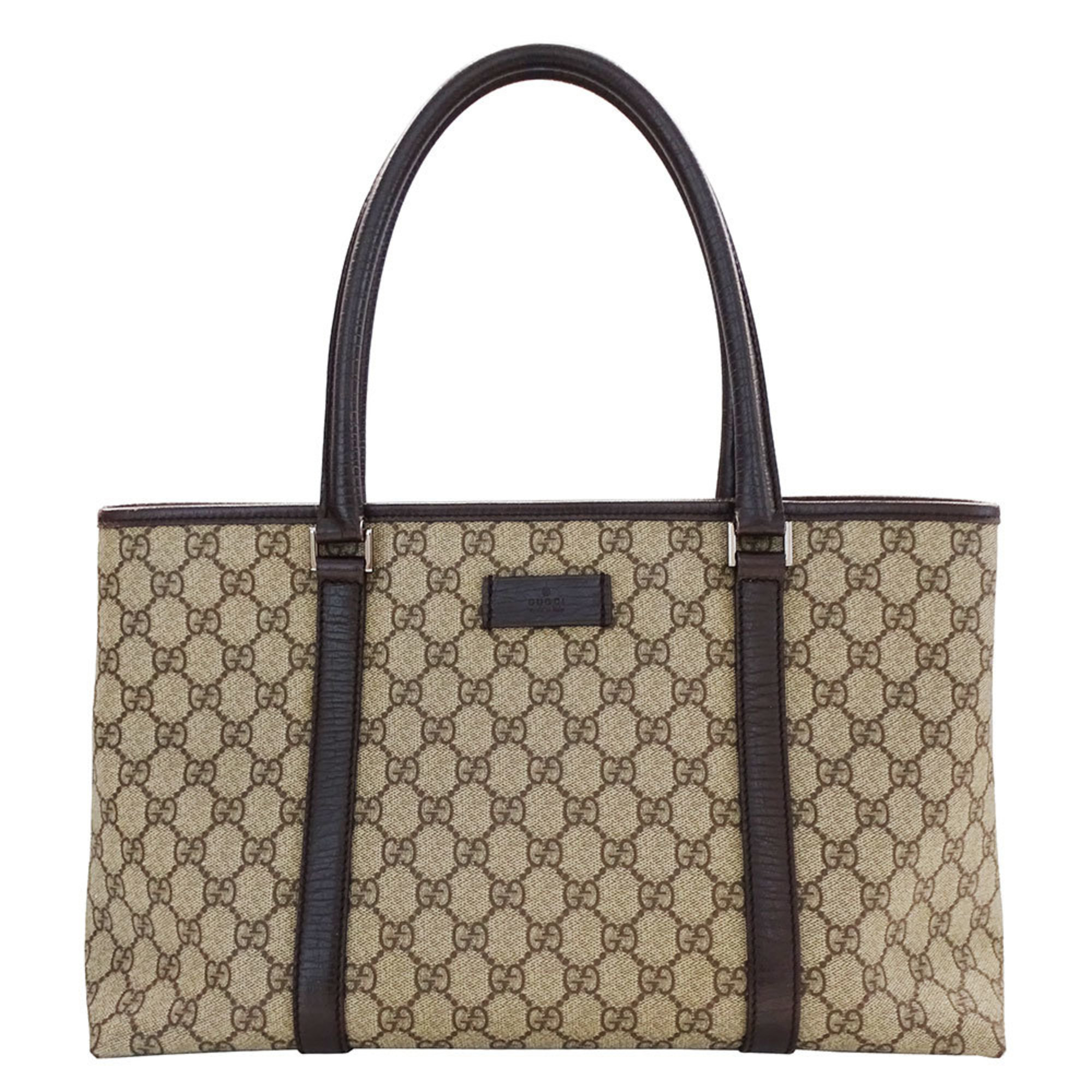 Gucci Women’s Tote Bag GG Supreme Canvas Brown/Beige 114595