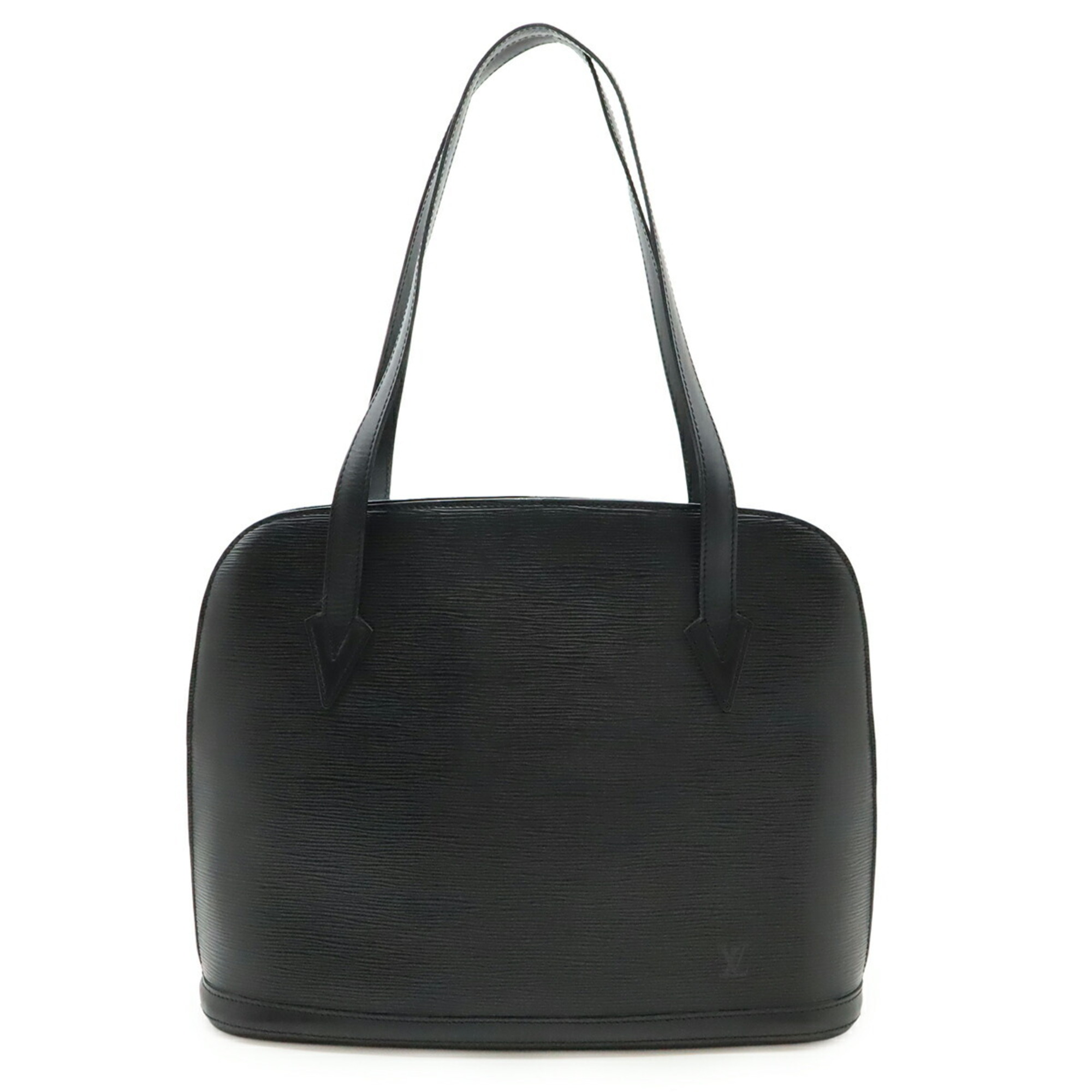 LOUIS VUITTON Epi Lussac Shoulder Bag/Tote Bag in Black Leather (M52282)