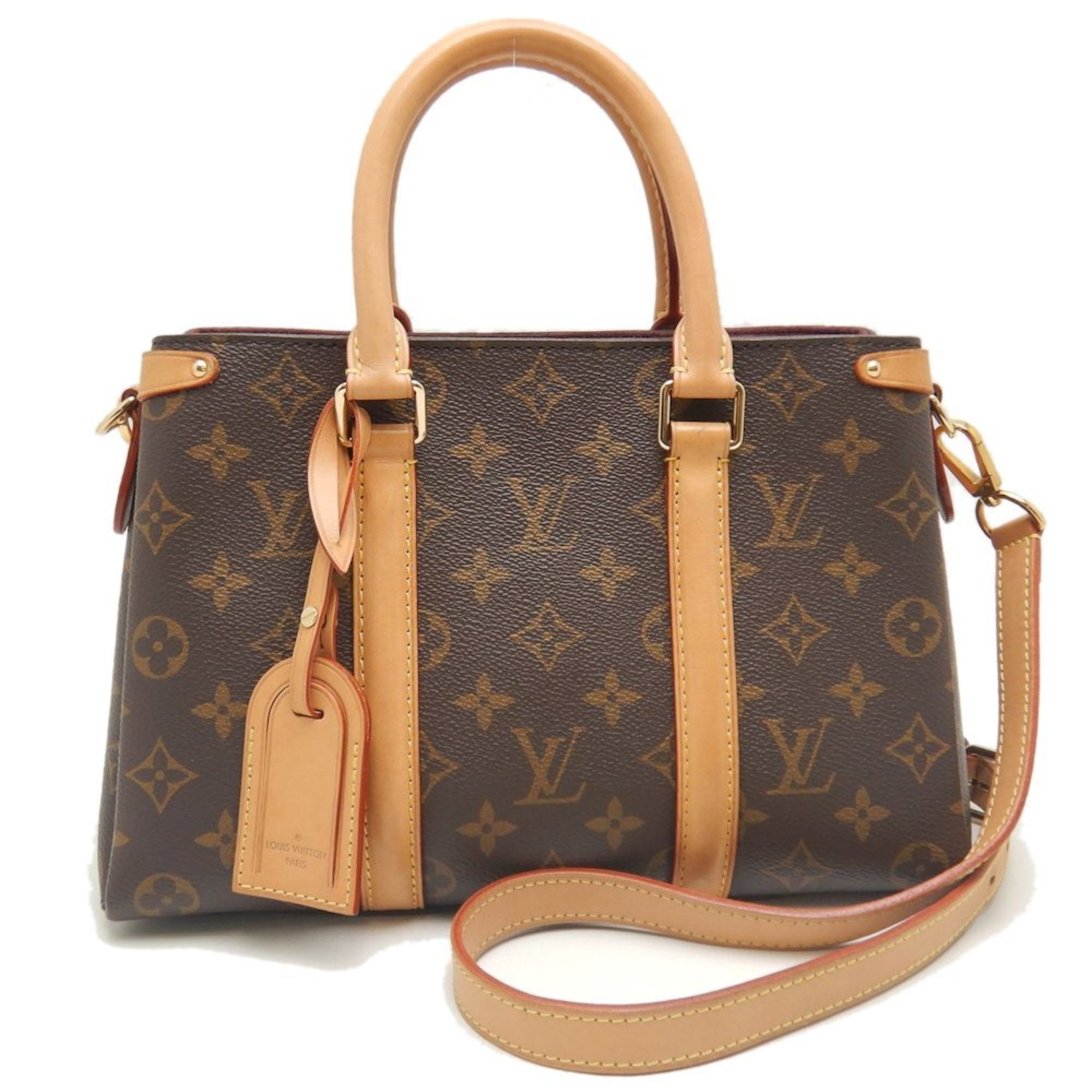 LOUIS VUITTON Monogram Soufflot BB M44815 Handbag Brown Women’s 253375