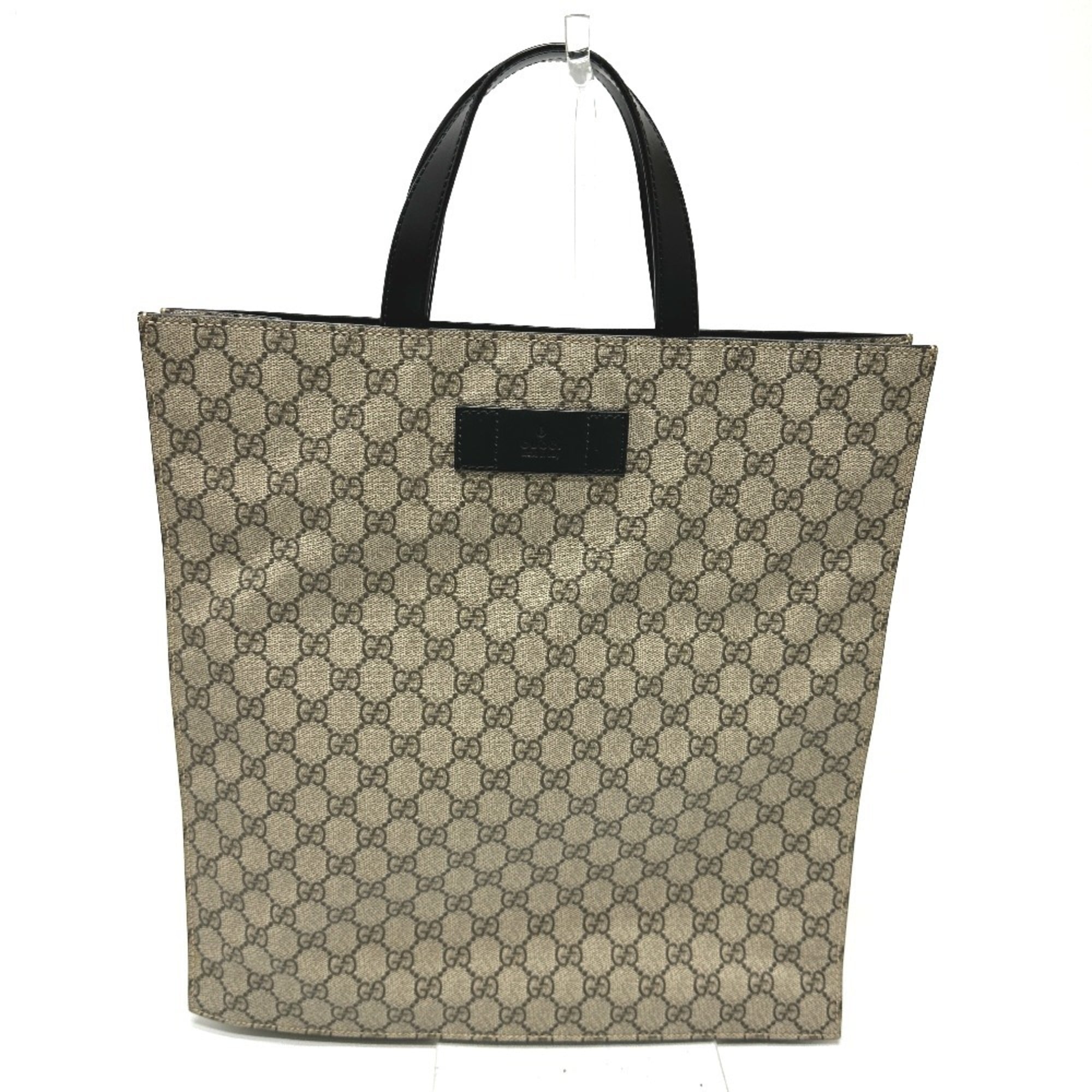 GUCCI 456217 GG Handbag Tote Bag in Supreme Canvas, Men’s, Beige