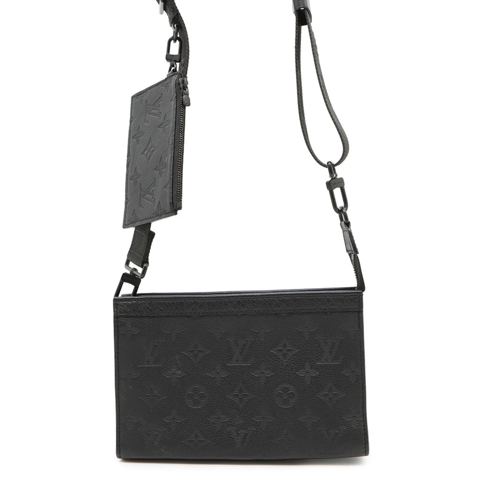 Louis Vuitton Monogram Shadow Gaston Wearable Wallet Shoulder Bag M81115 Men’s Black
