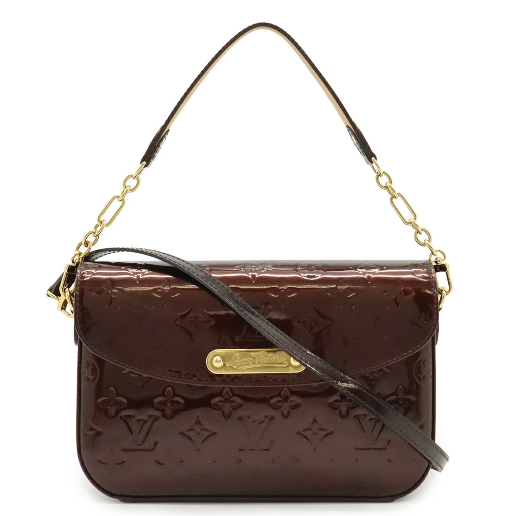 LOUIS VUITTON Monogram Vernis Rodeo Drive Shoulder Bag/Handbag in Amaranth Enamel Calf Leather M93598