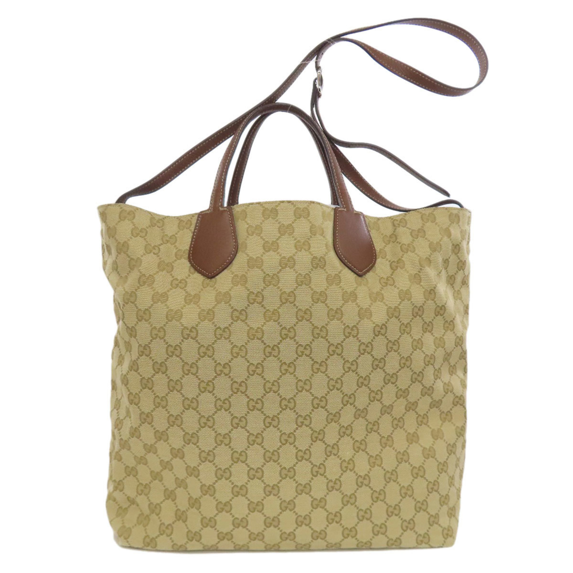 Gucci 370823 GG Pattern Reversible Tote Bag Canvas Women’s GUCCI