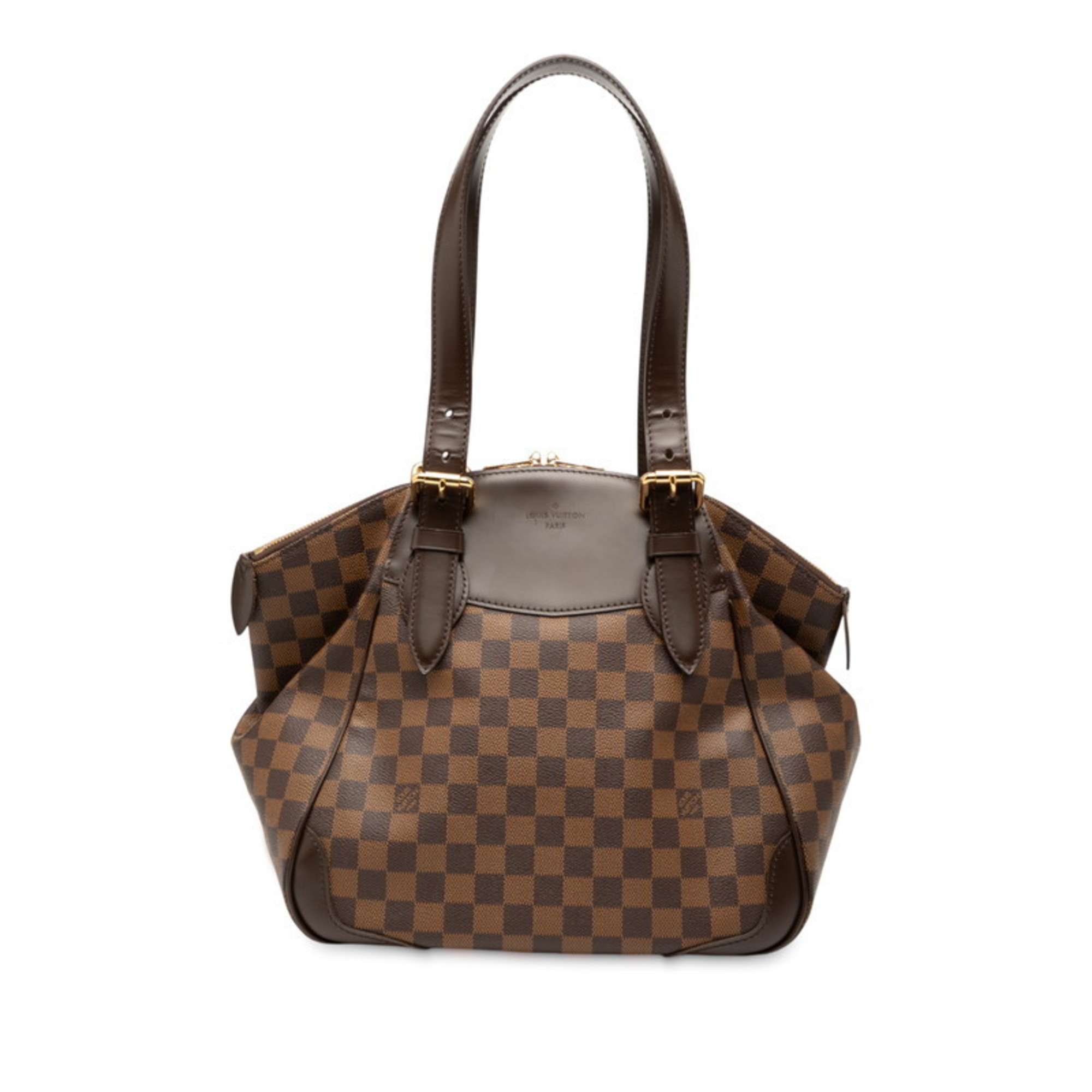 Louis Vuitton Damier Verona MM Handbag/Shoulder Bag N41118 Brown Leather Women’s LOUIS VUITTON