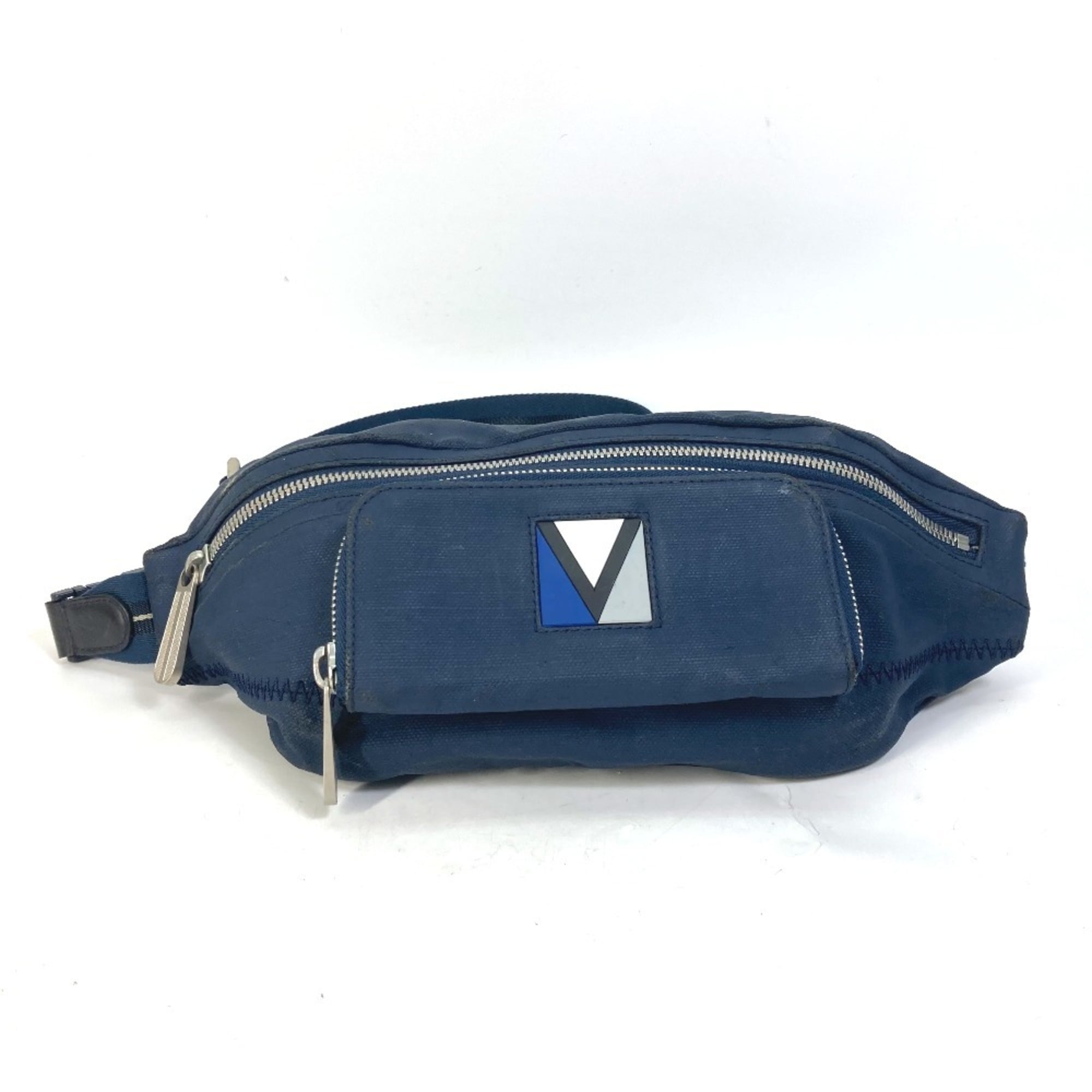 LOUIS VUITTON M80706 LV Cup Misenu Belt Bag, Waist Crossbody Nylon Canvas, Men’s, Blue