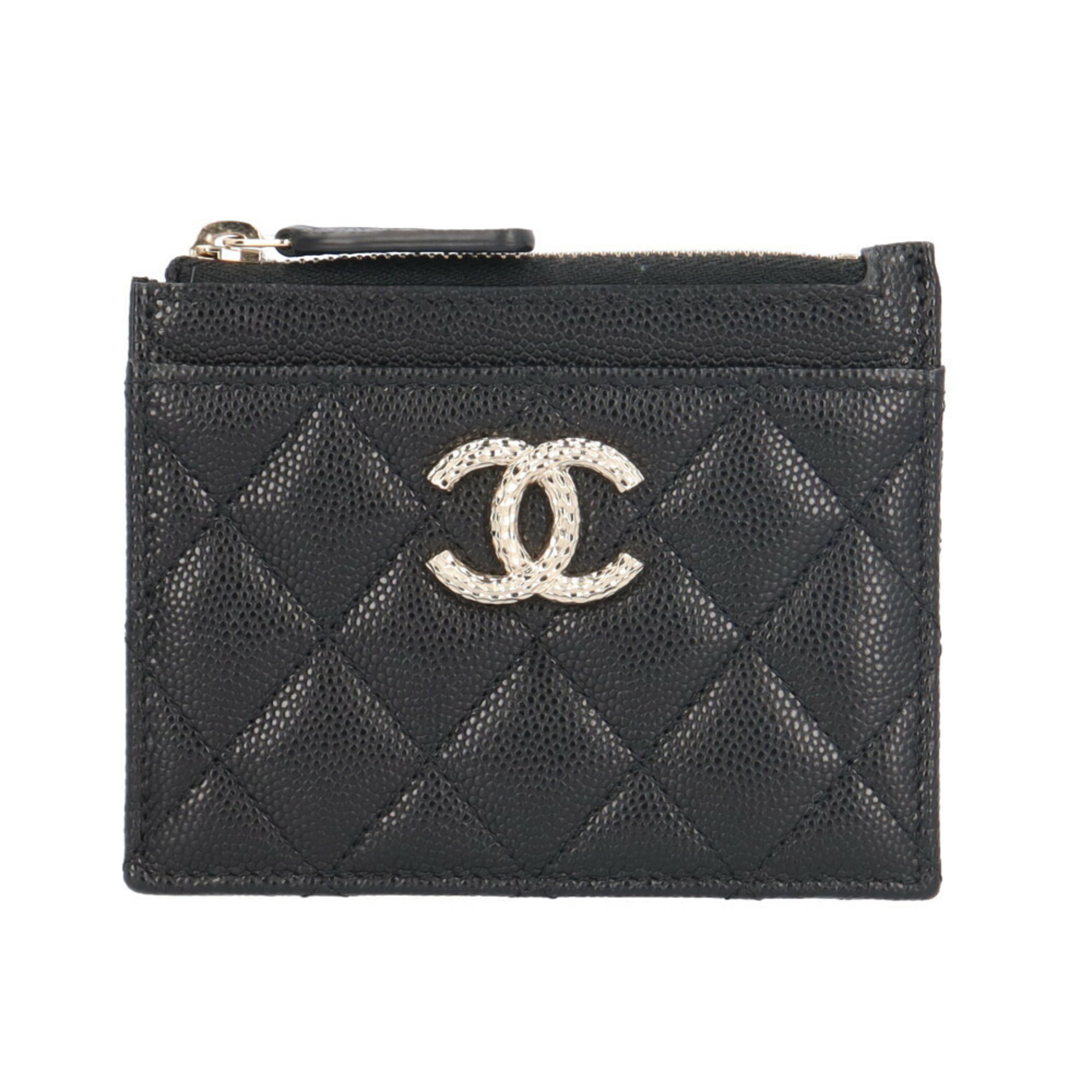 Chanel Matelasse Card Case Caviar Skin Ladies CHANEL Coin