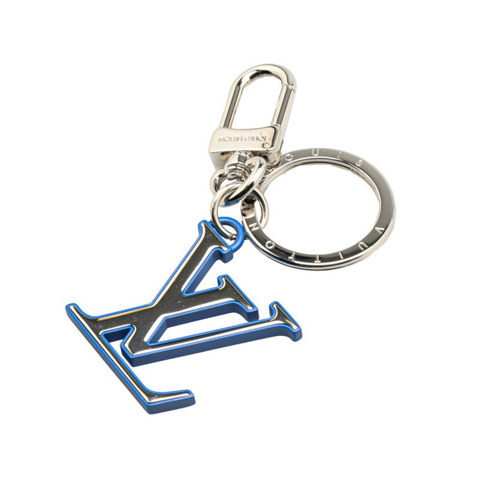 Louis Vuitton Porte-ClÃ©s Chromatic Keychain M69974 Silver Blue Metal Women’s LOUIS VUITTON