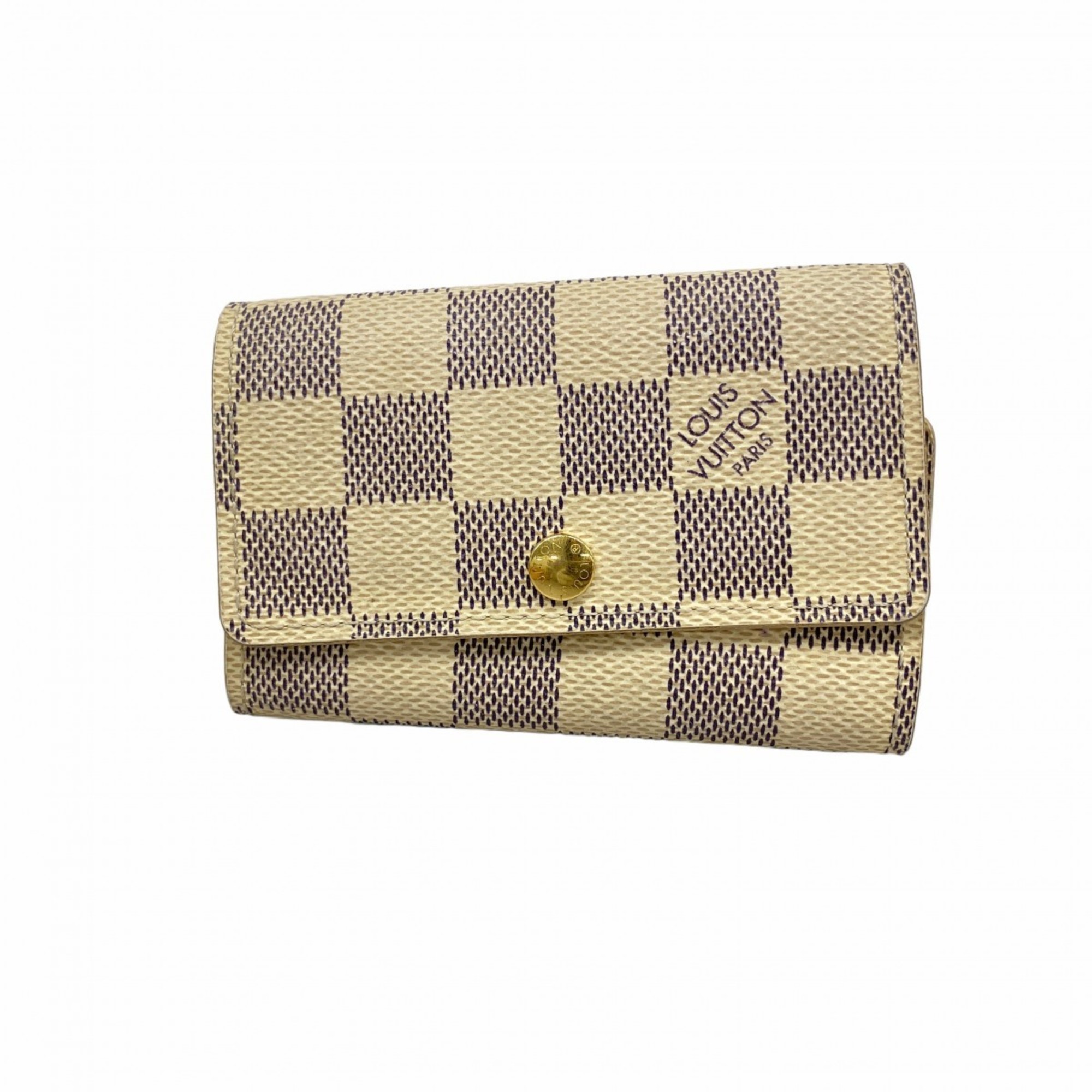 Louis Vuitton Damier Azur Multicle 6 Key Case N61745 White Women’s