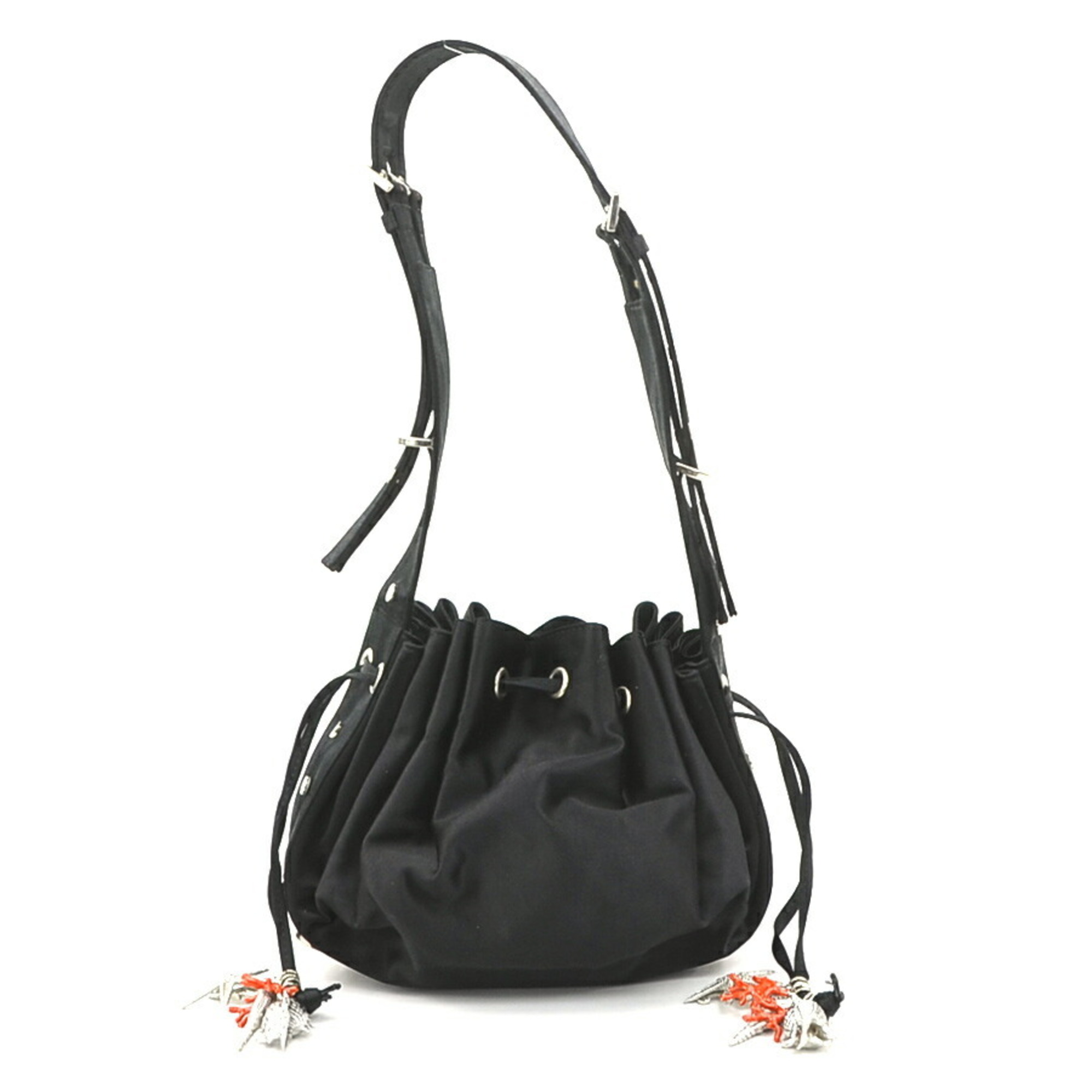 Givenchy shoulder bag in black satin, women’s size 56243g