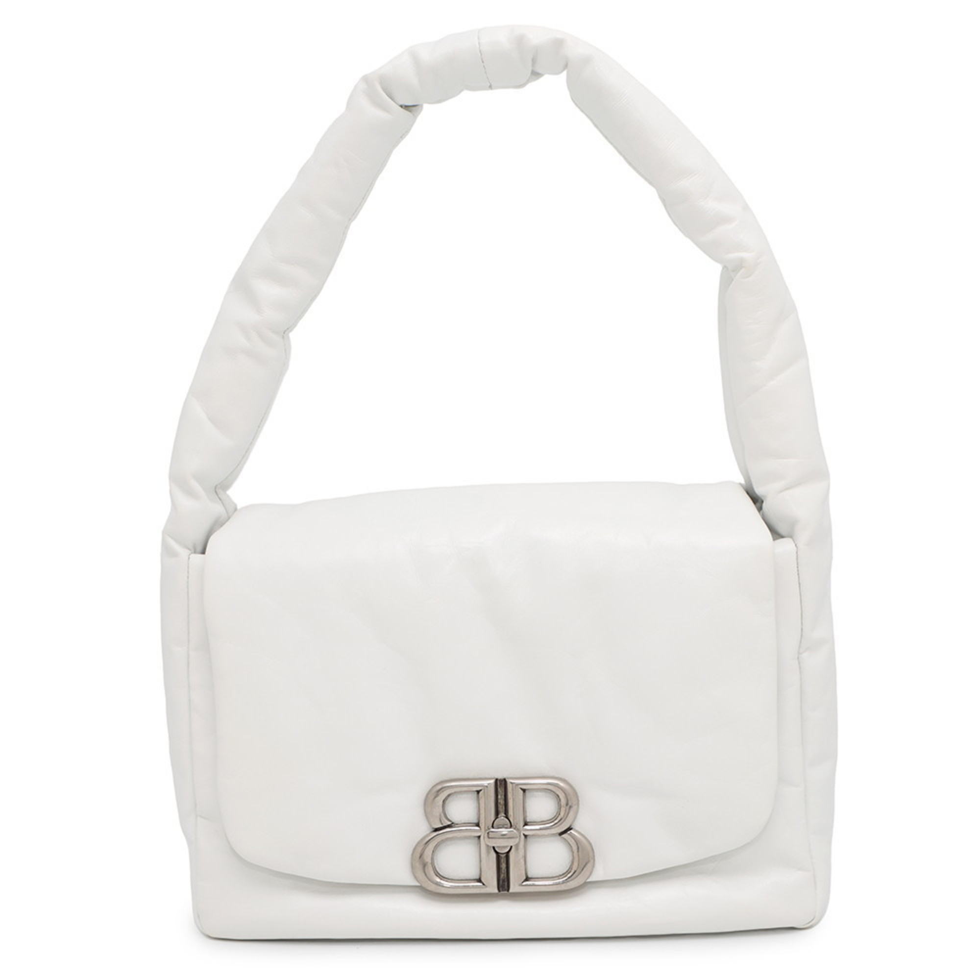 Balenciaga Shoulder Bag Monaco Leather 787896 BALENCIAGA White