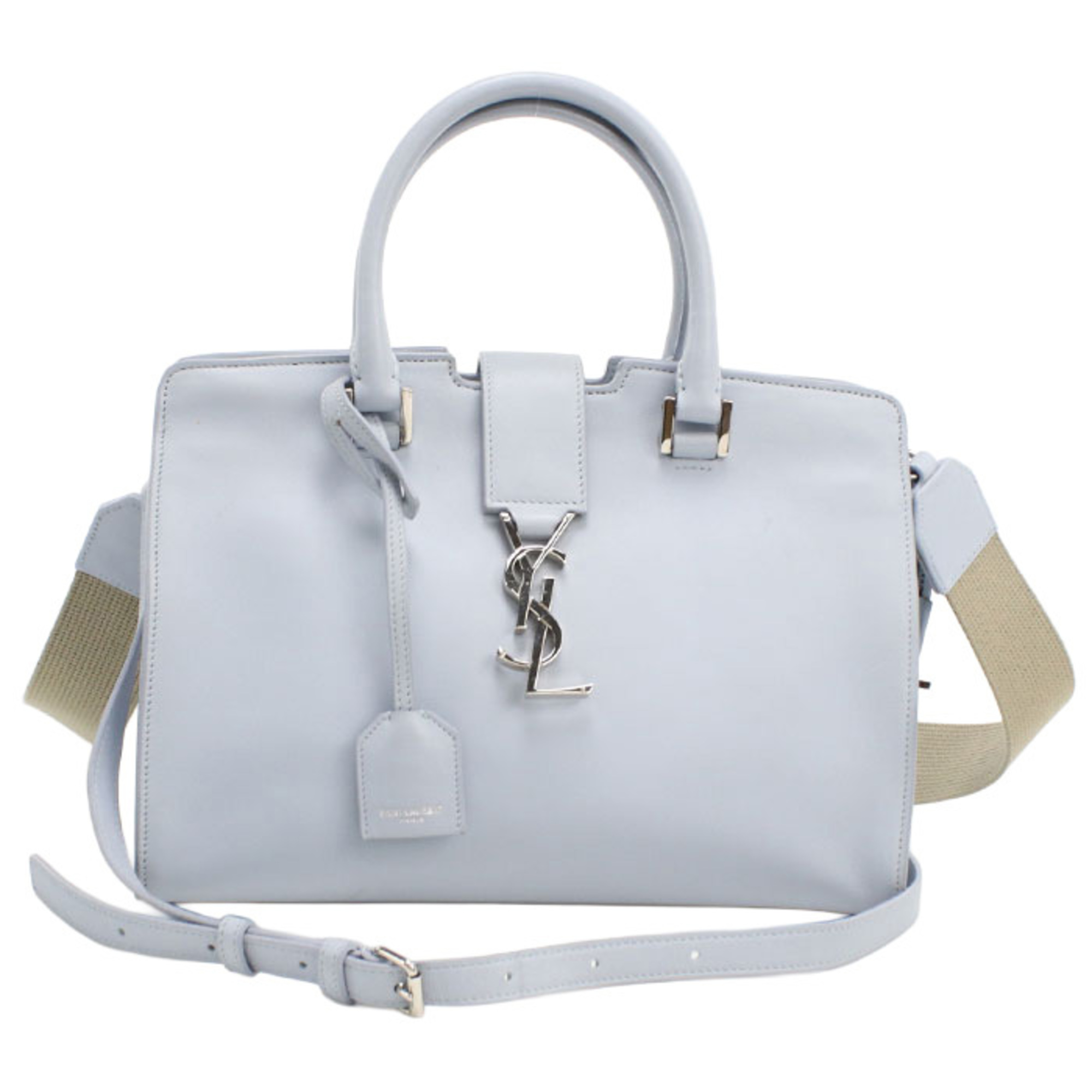 SAINT LAURENT Baby Cabas Handbag SL90157 421871 2-Way Handbag, Blue, Women’s