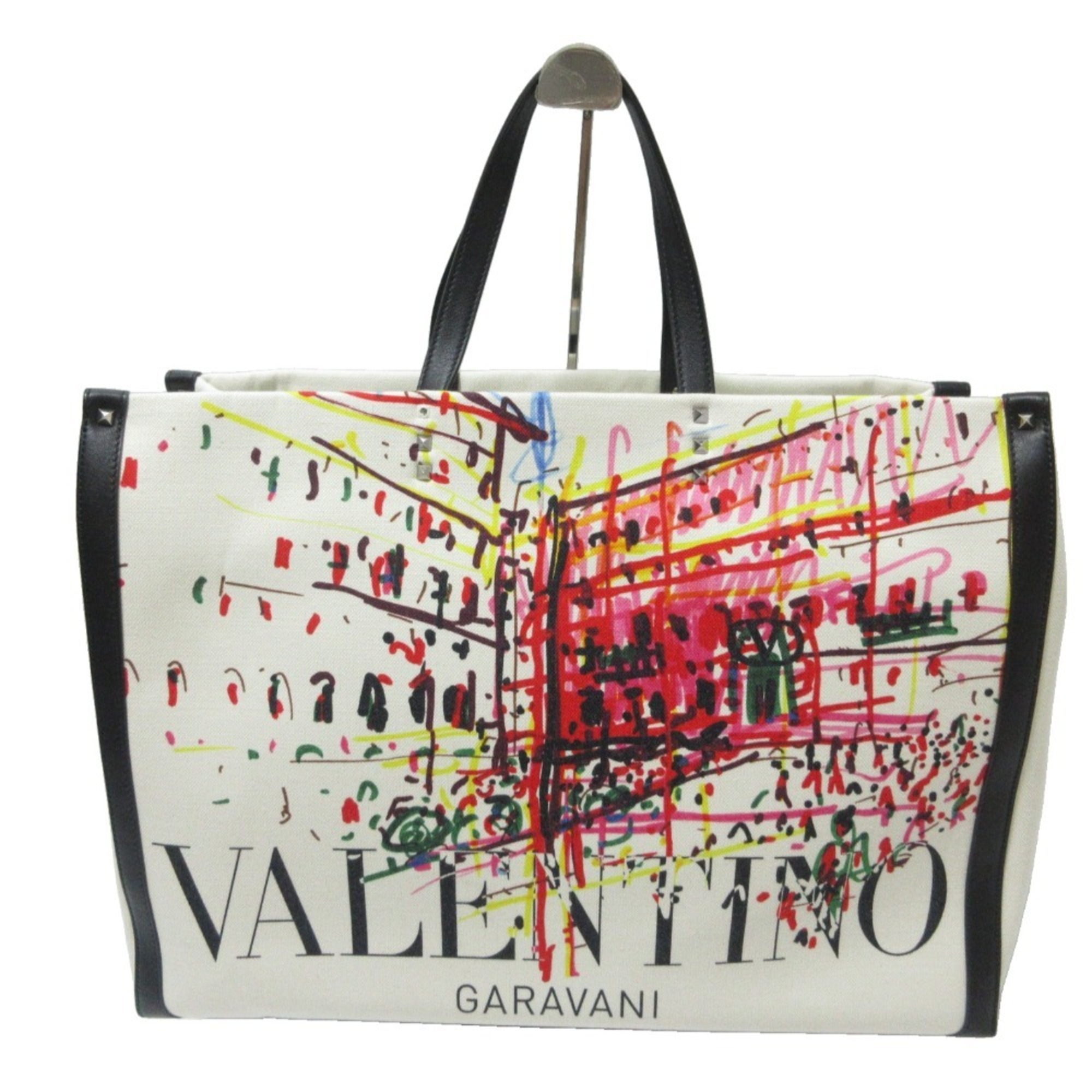 VALENTINO GARAVANI Roma Sketch Large Tote Bag, White, Women’s