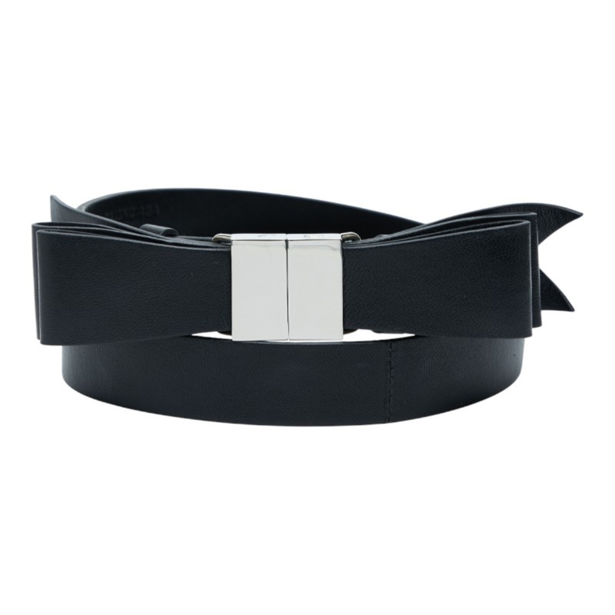 Balenciaga Ribbon Belt in Black Leather for Men