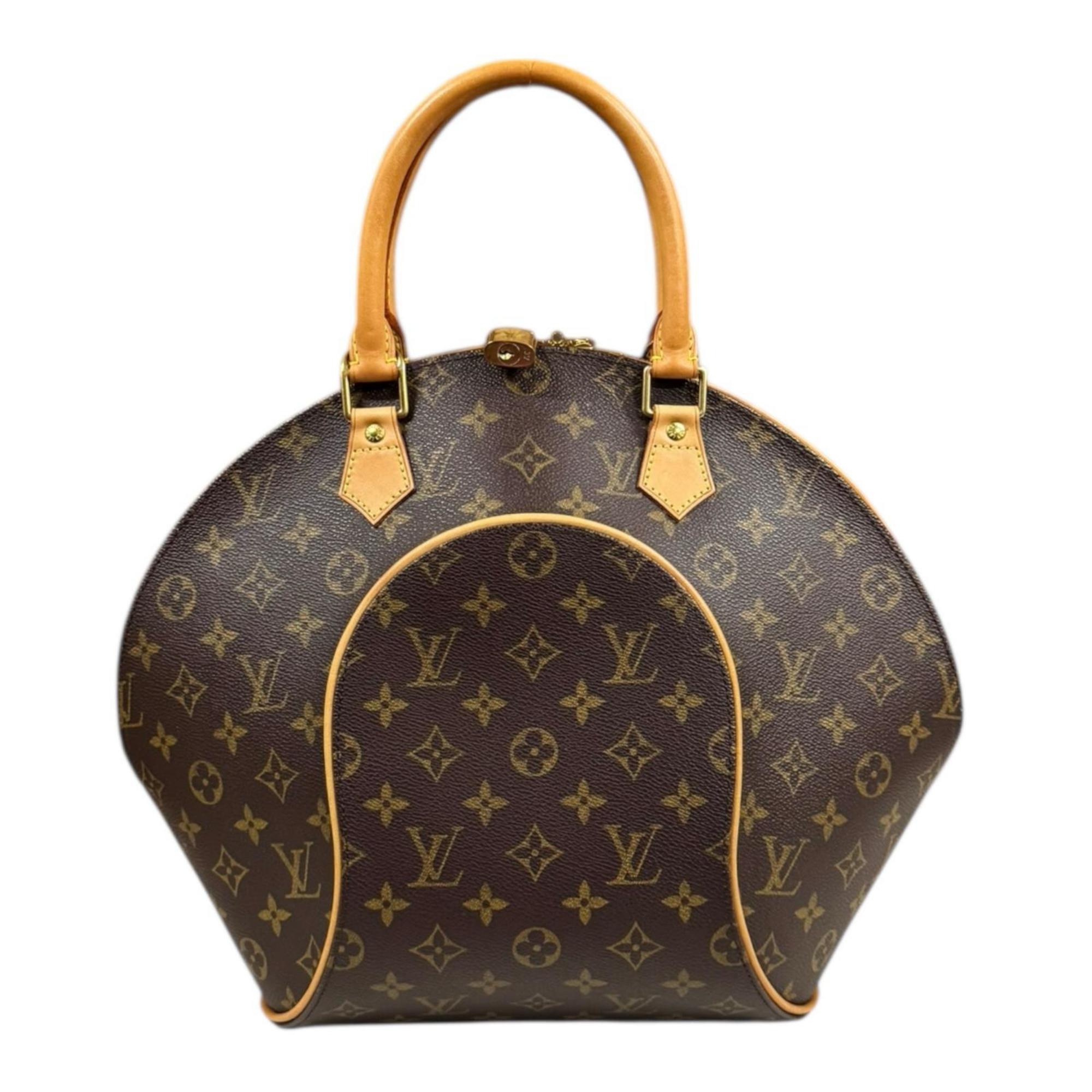 Pre-owned Louis Vuitton Ellipse MM Monogram Canvas Handbag, M51126, Brown, Women’s.