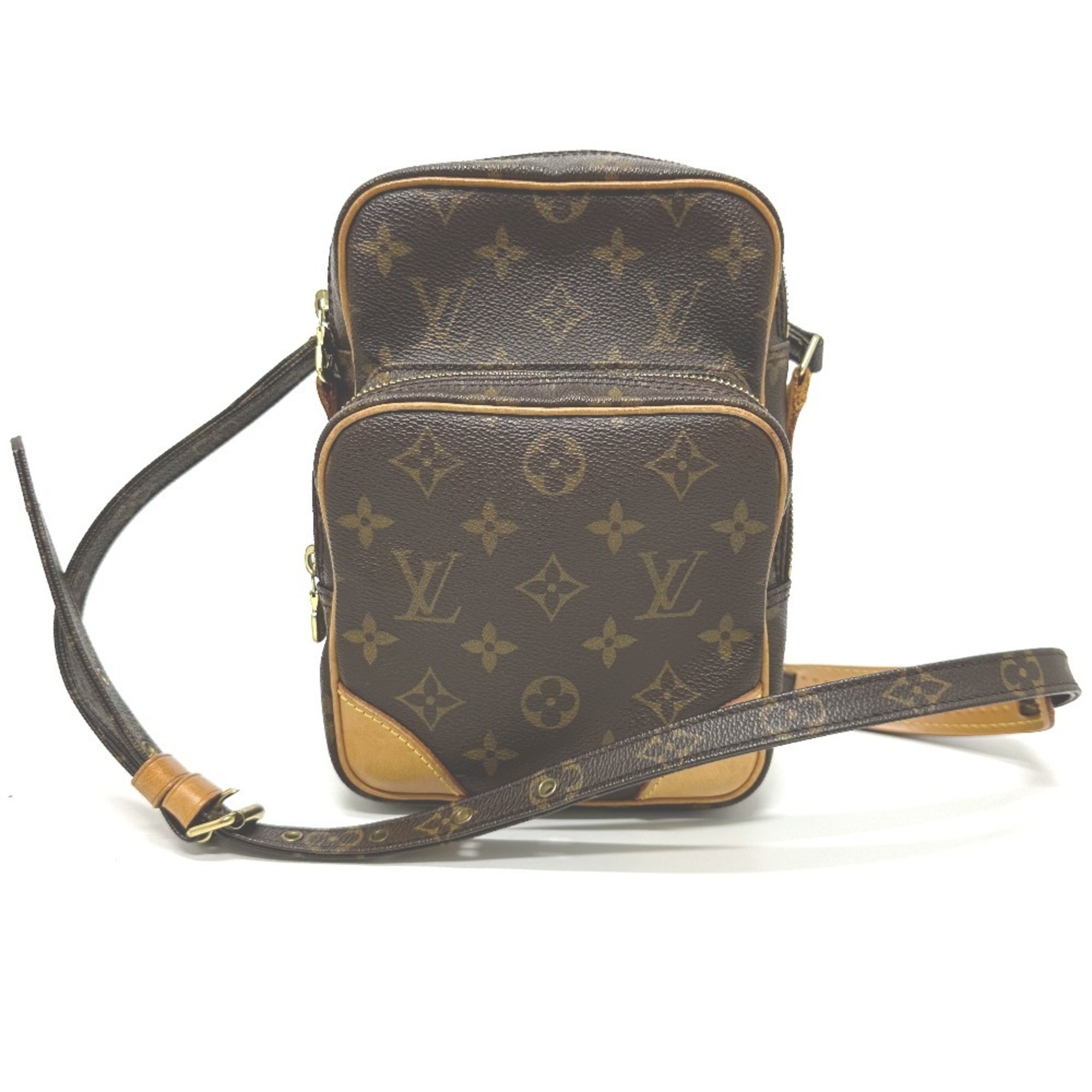 LOUIS VUITTON M45236 Monogram Amazon Pochette Shoulder Bag in Canvas, Brown, Women’s