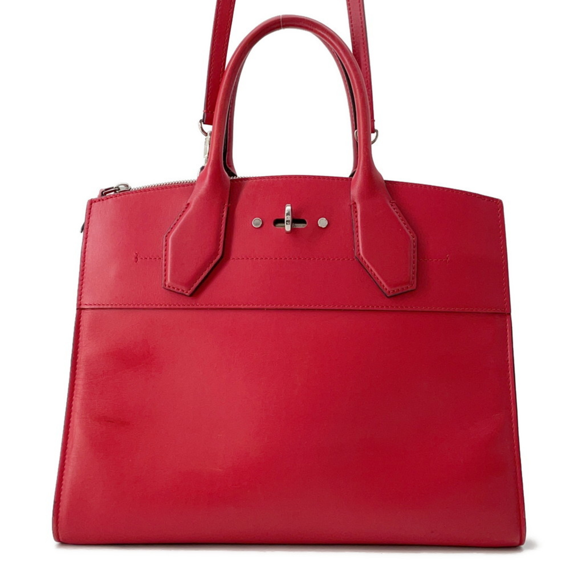 Louis Vuitton Handbag City Steamer MM M53014 LOUIS VUITTON 2way Red