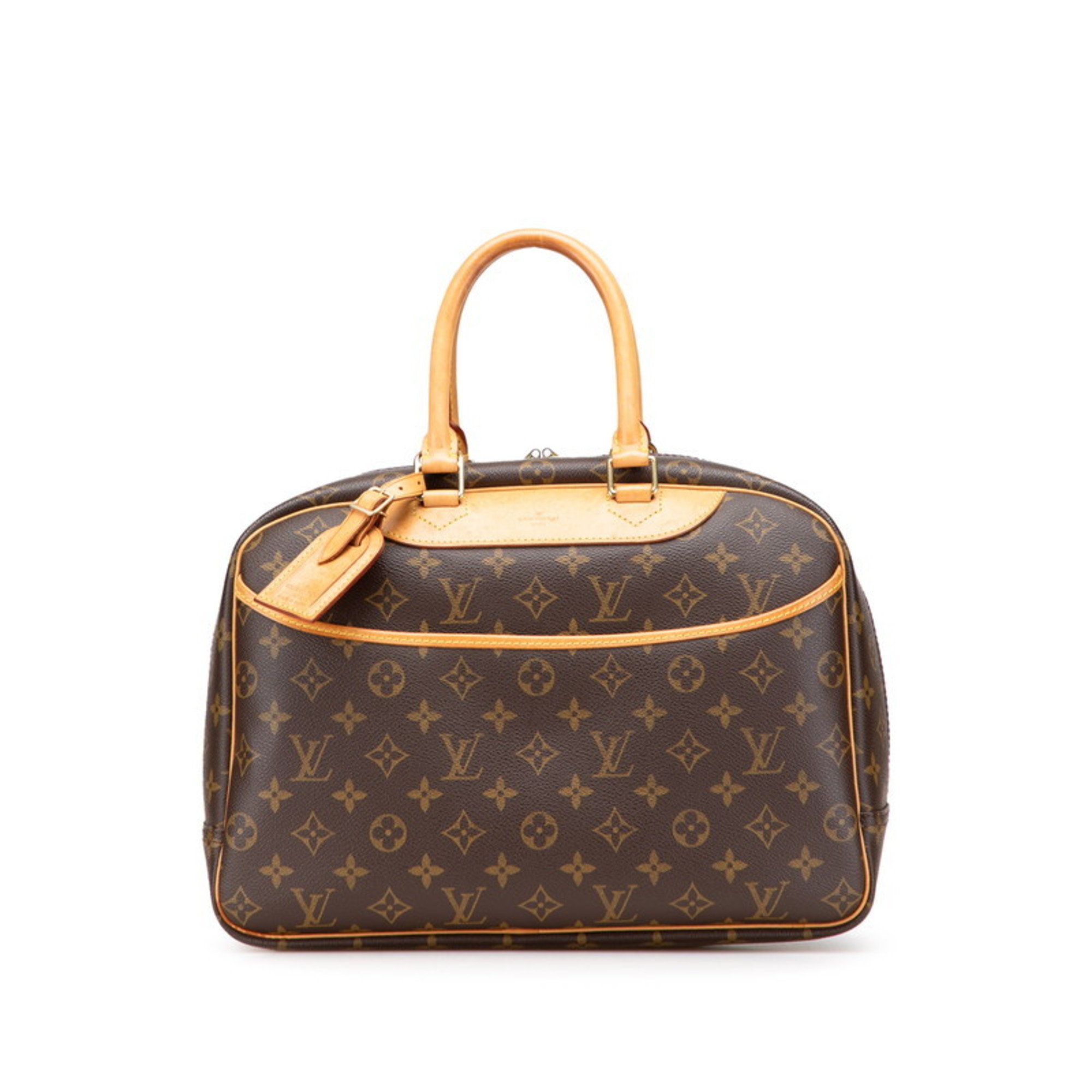 Louis Vuitton Monogram Deauville Handbag M47270 Brown Leather Women’s LOUIS VUITTON