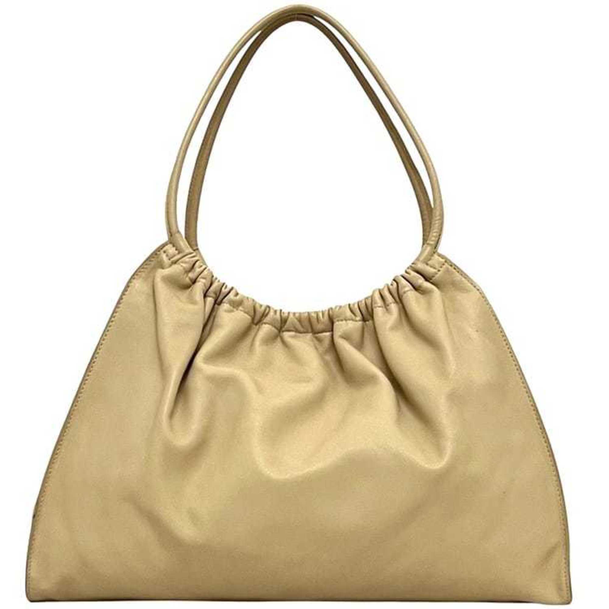 Gucci tote bag ec-24528 beige 100-015 8003754970 leather 001 4332 00 2404 GUCCI gathered cream women’s