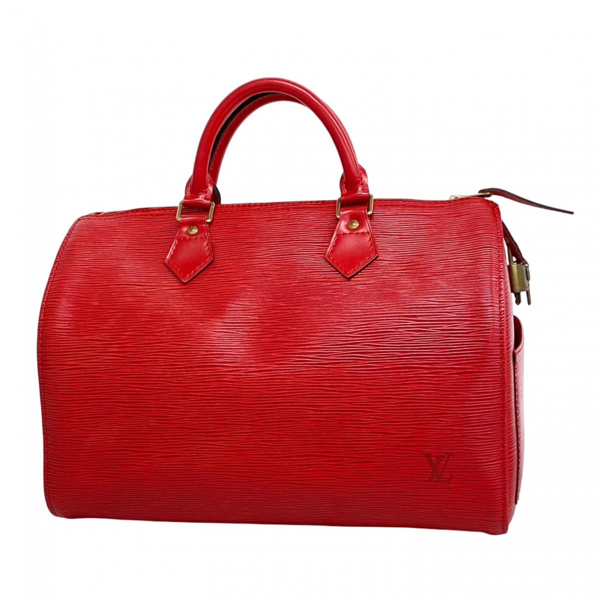 Louis Vuitton Epi Speedy 30 Handbag M43007 Castilian Red for Women