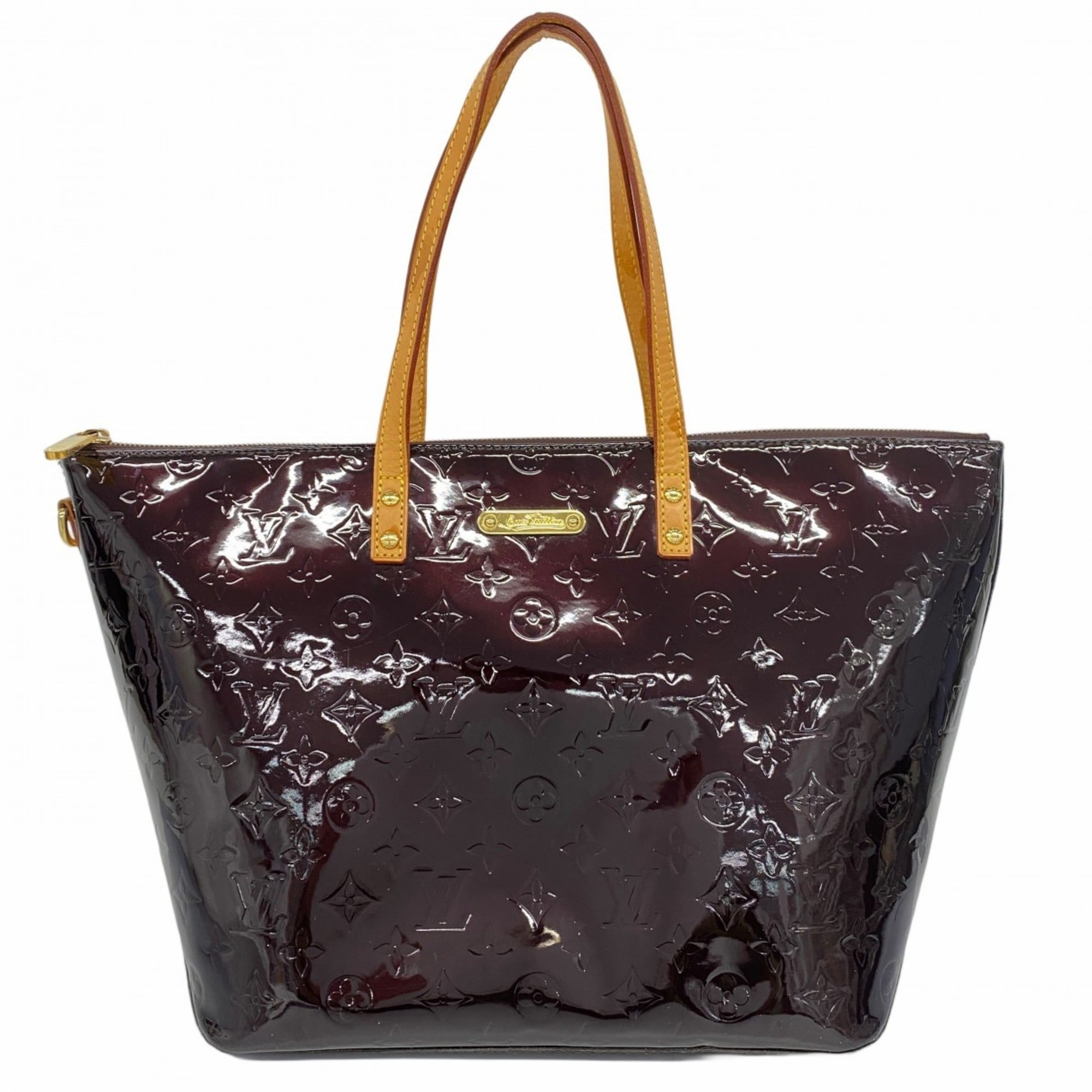 Louis Vuitton Vernis Bellevue GM Tote Bag M93589 Amaranth Women’s