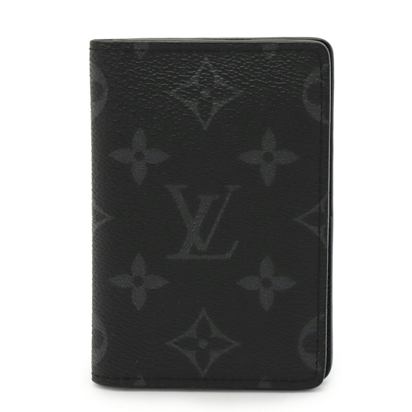 LOUIS VUITTON Monogram Eclipse Organizer de Poche Business Card Holder, Case, Pass M61696