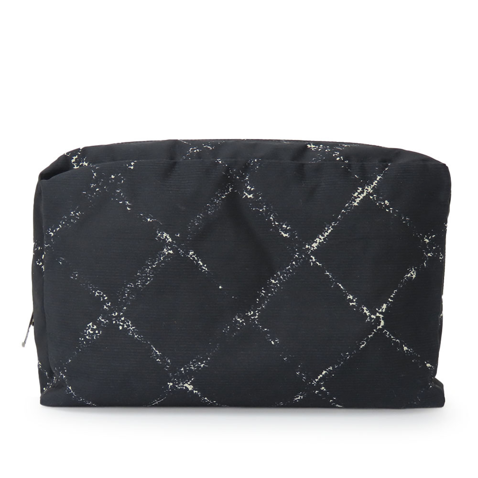Chanel Pouch Travel Line Nylon Black White Women’s CHANEL