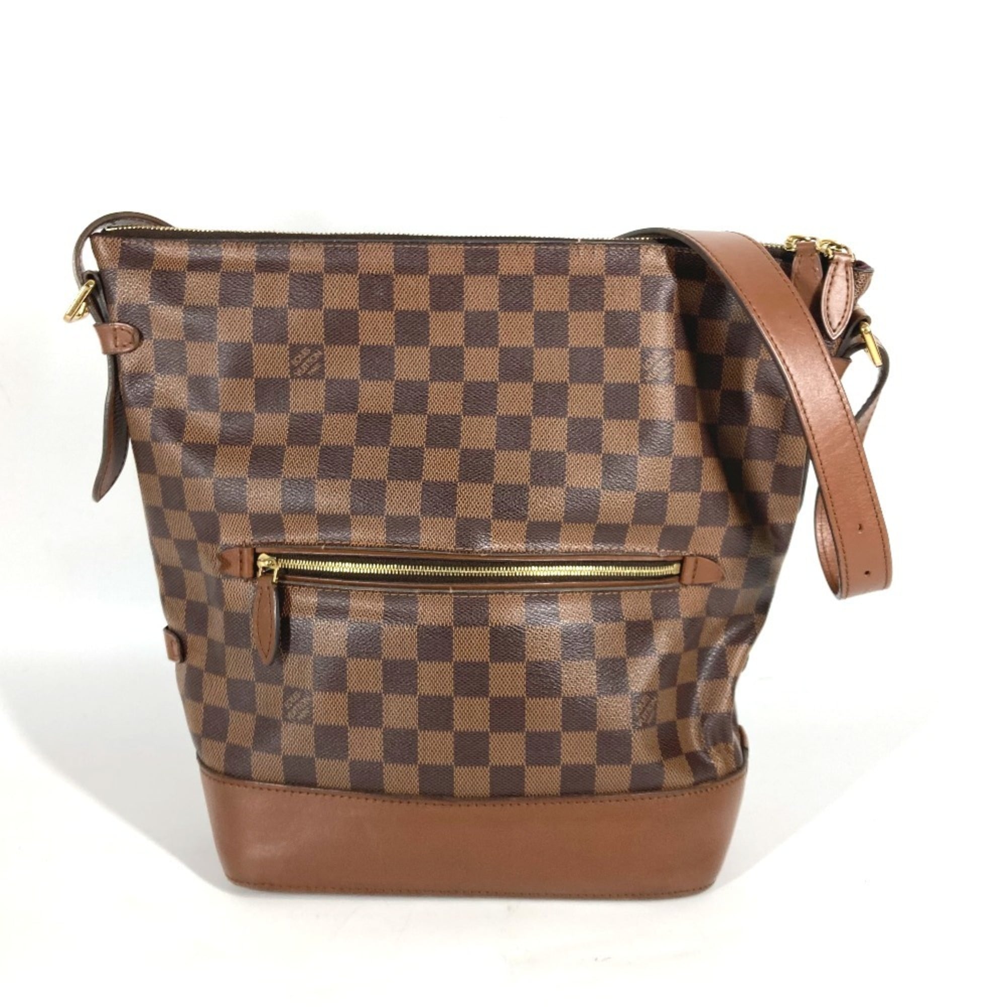 LOUIS VUITTON N41544 Damier Diane Bucket Shoulder Bag Canvas Women’s Brown