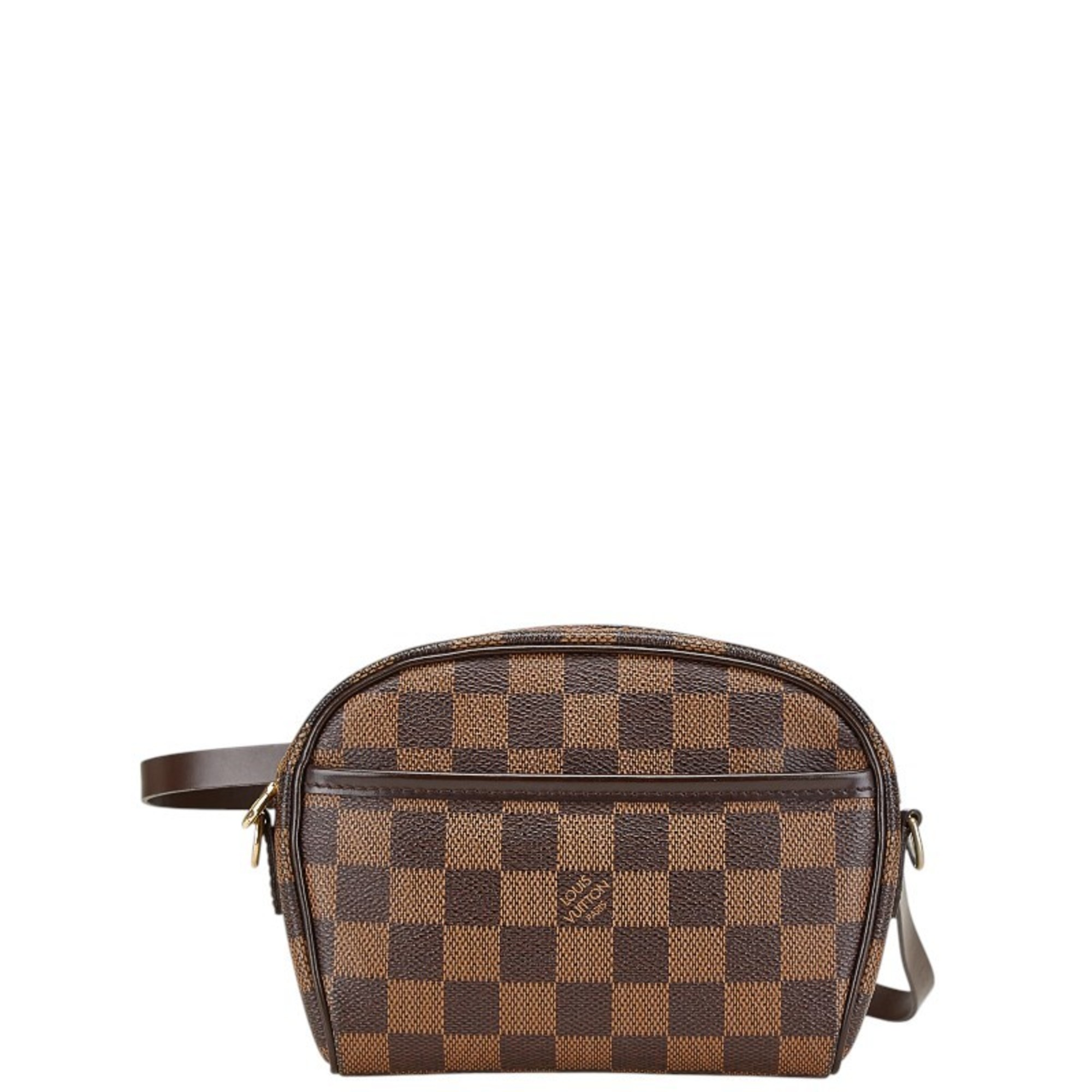 Louis Vuitton Damier Pochette Ipanema Crossbody Shoulder Bag Waist #XS N51296 Brown PVC Leather Women’s LOUIS VUITTON