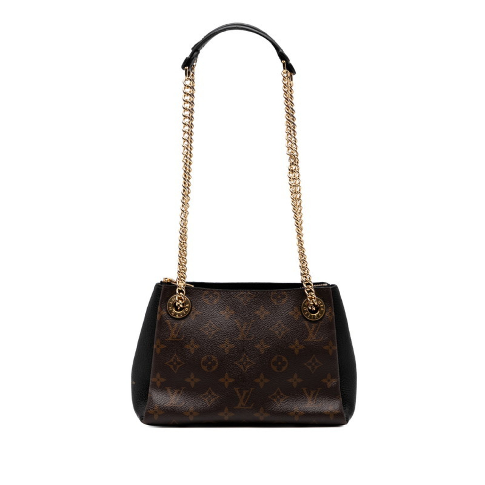 Louis Vuitton Monogram Surenne BB Chain Shoulder Bag/Handbag M43775 Brown/Black Leather Women’s LOUIS VUITTON