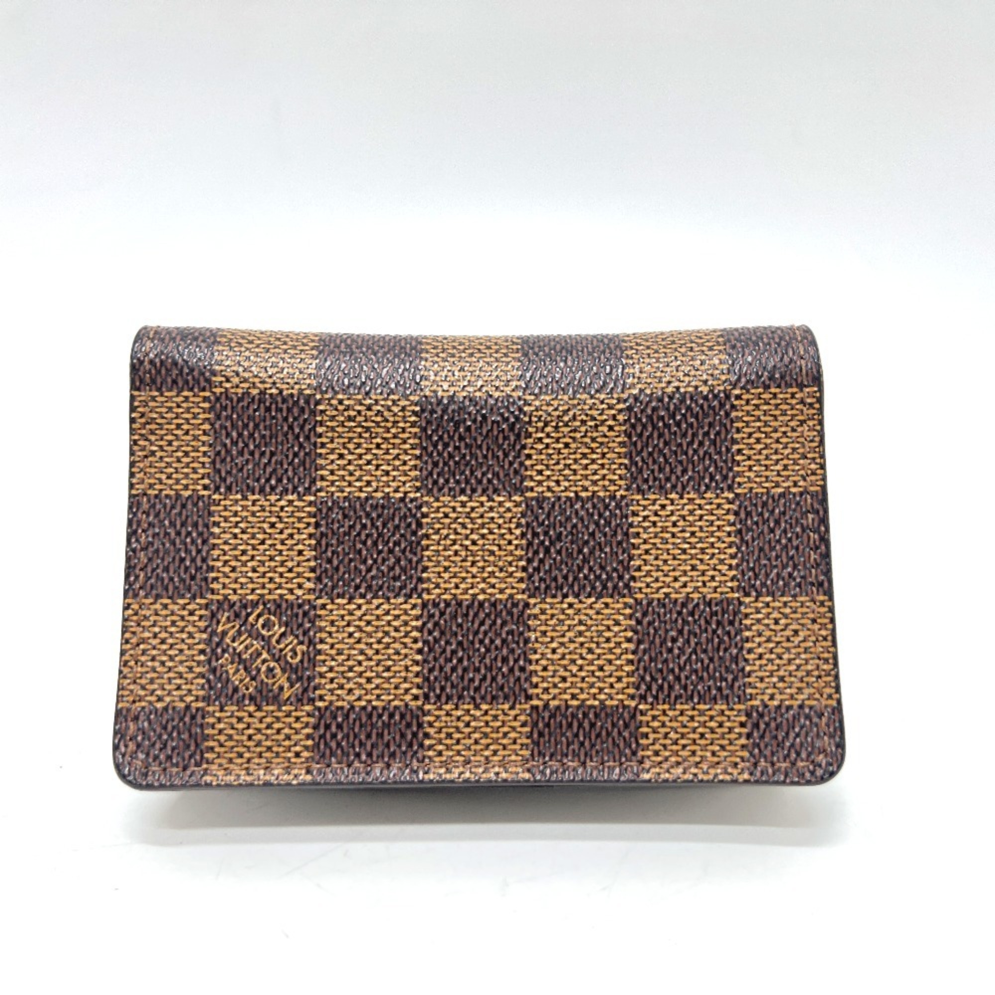 LOUIS VUITTON M60502 Organizer de Poche Business Card Holder IC Case Holder/Card Damier Canvas Women’s Ebene Brown