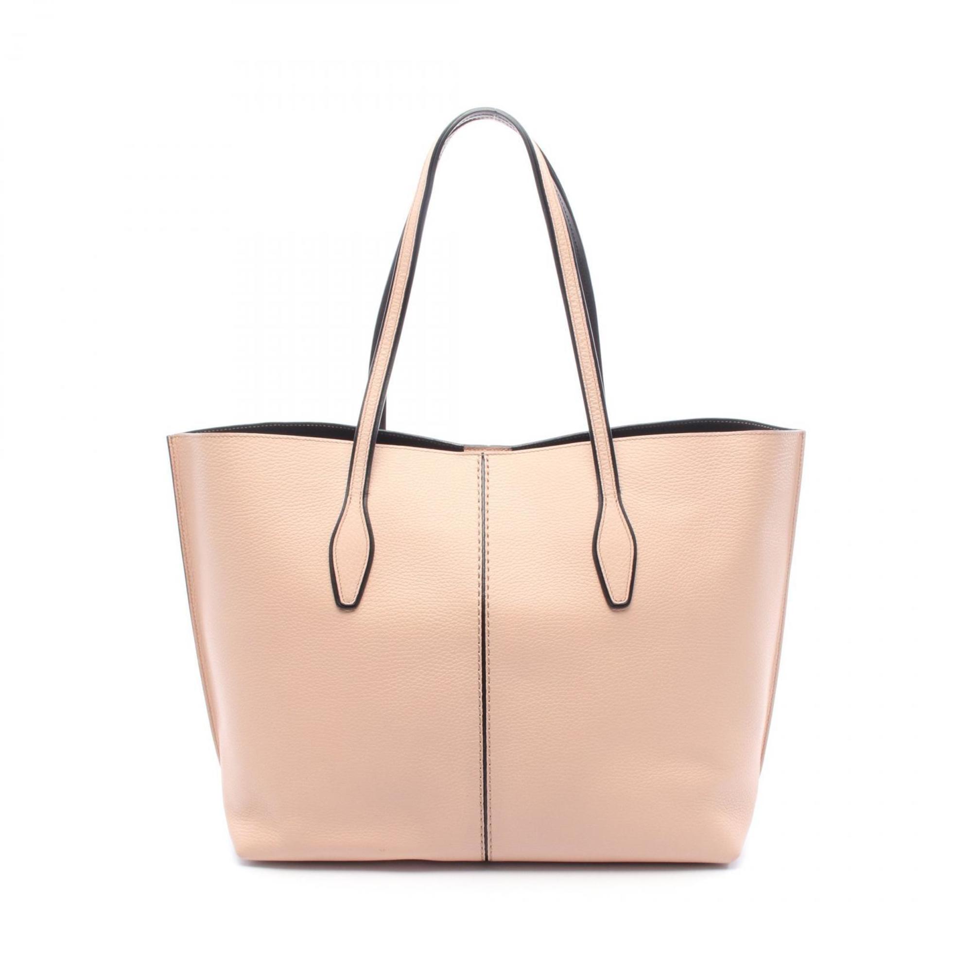 Tod’s Joy Leather Tote Bag for Women in Pink and Black