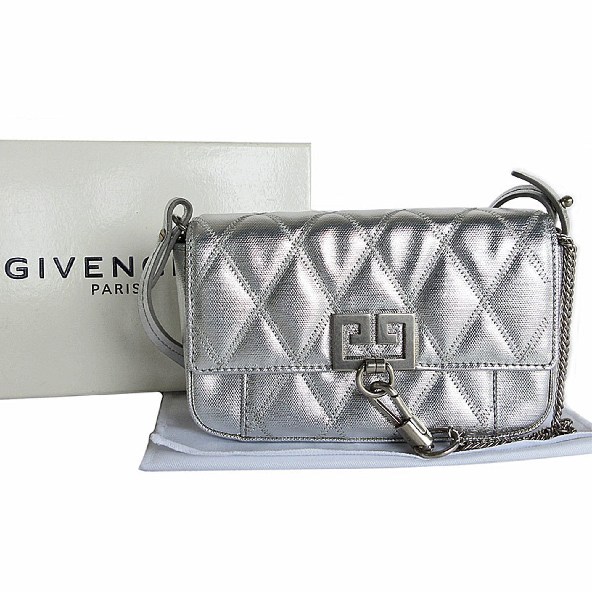Givenchy shoulder bag polyester silver women’s s0136a