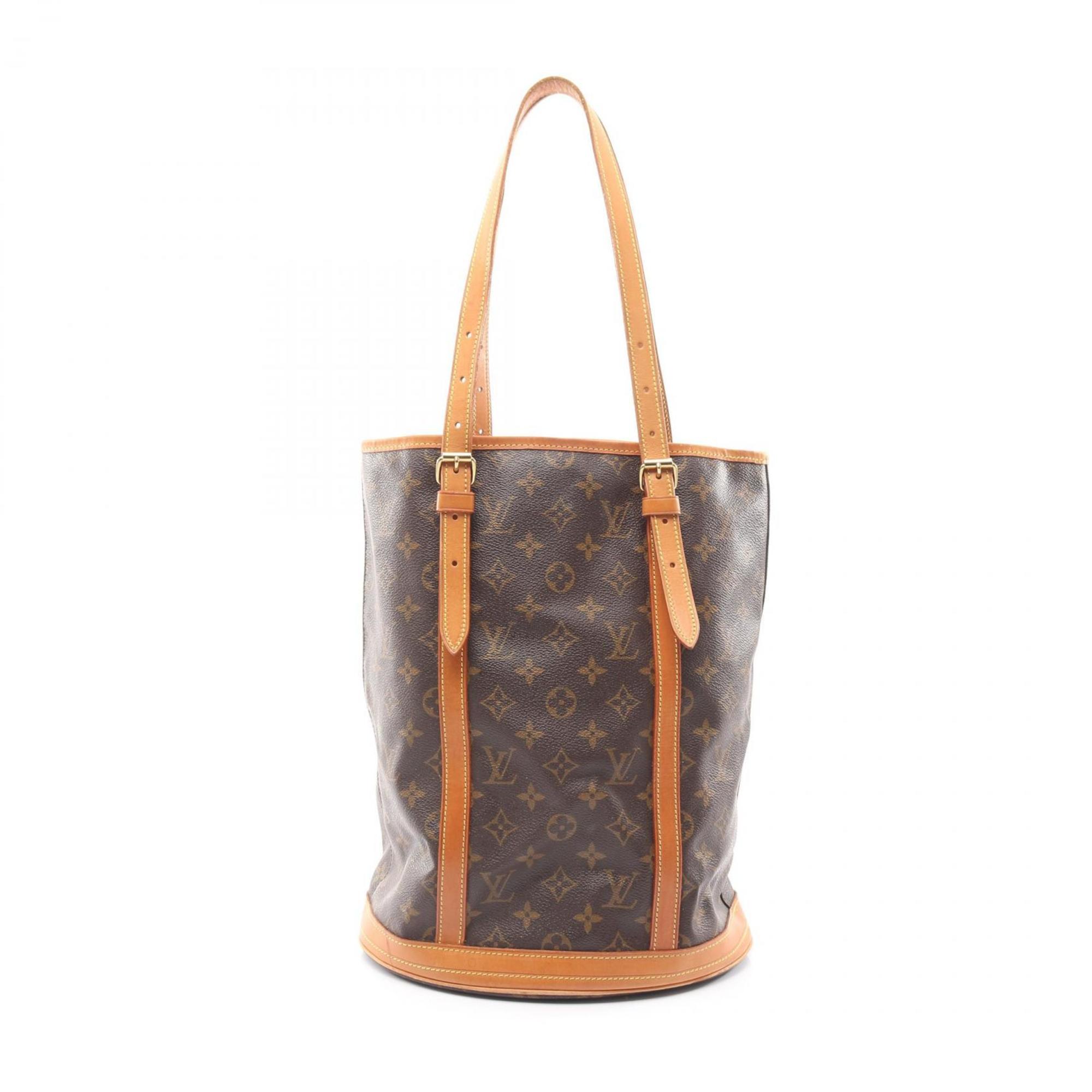 Louis Vuitton Bucket GM Shoulder Bag, Coated Canvas and Leather, Monogram, Women’s, Brown, M42236