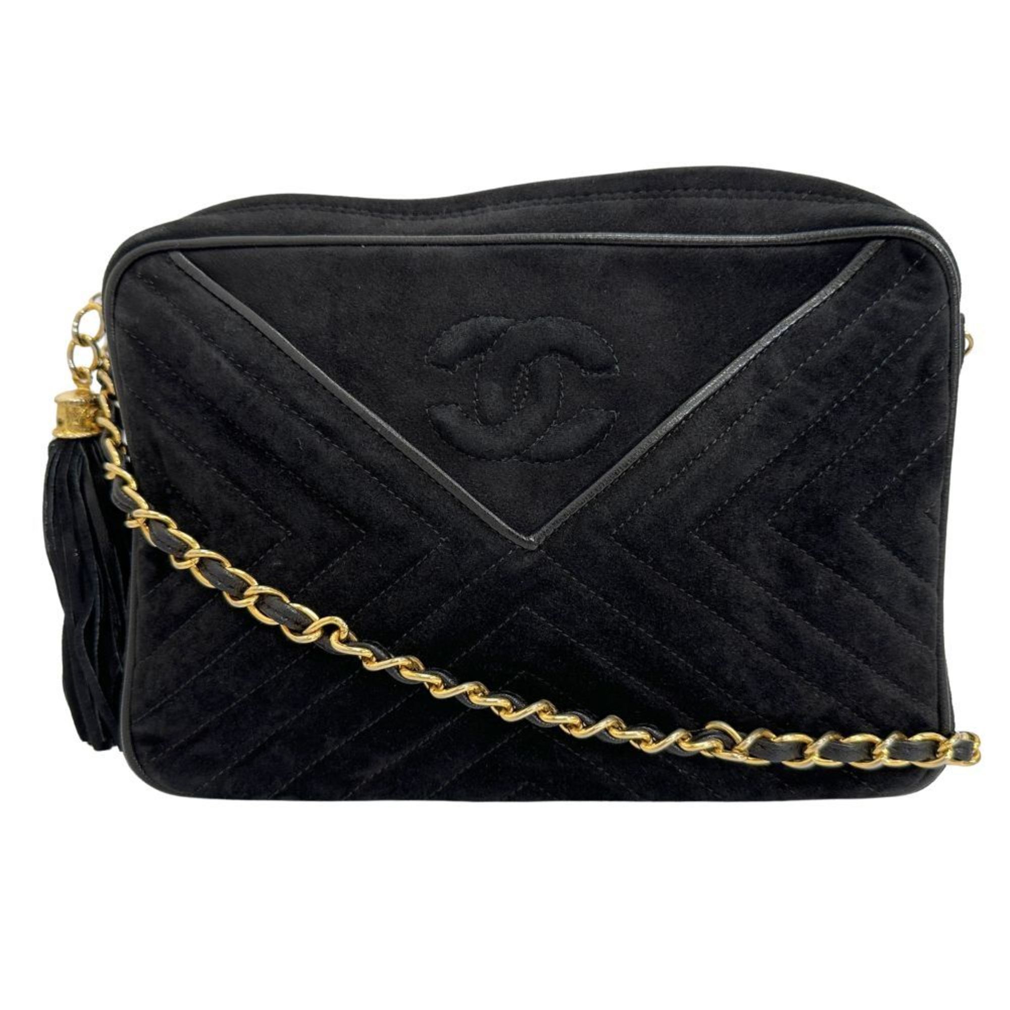 CHANEL ChainShoulder Shoulder Bag V Stitch Suede 2000 A5 Women’s I111624131