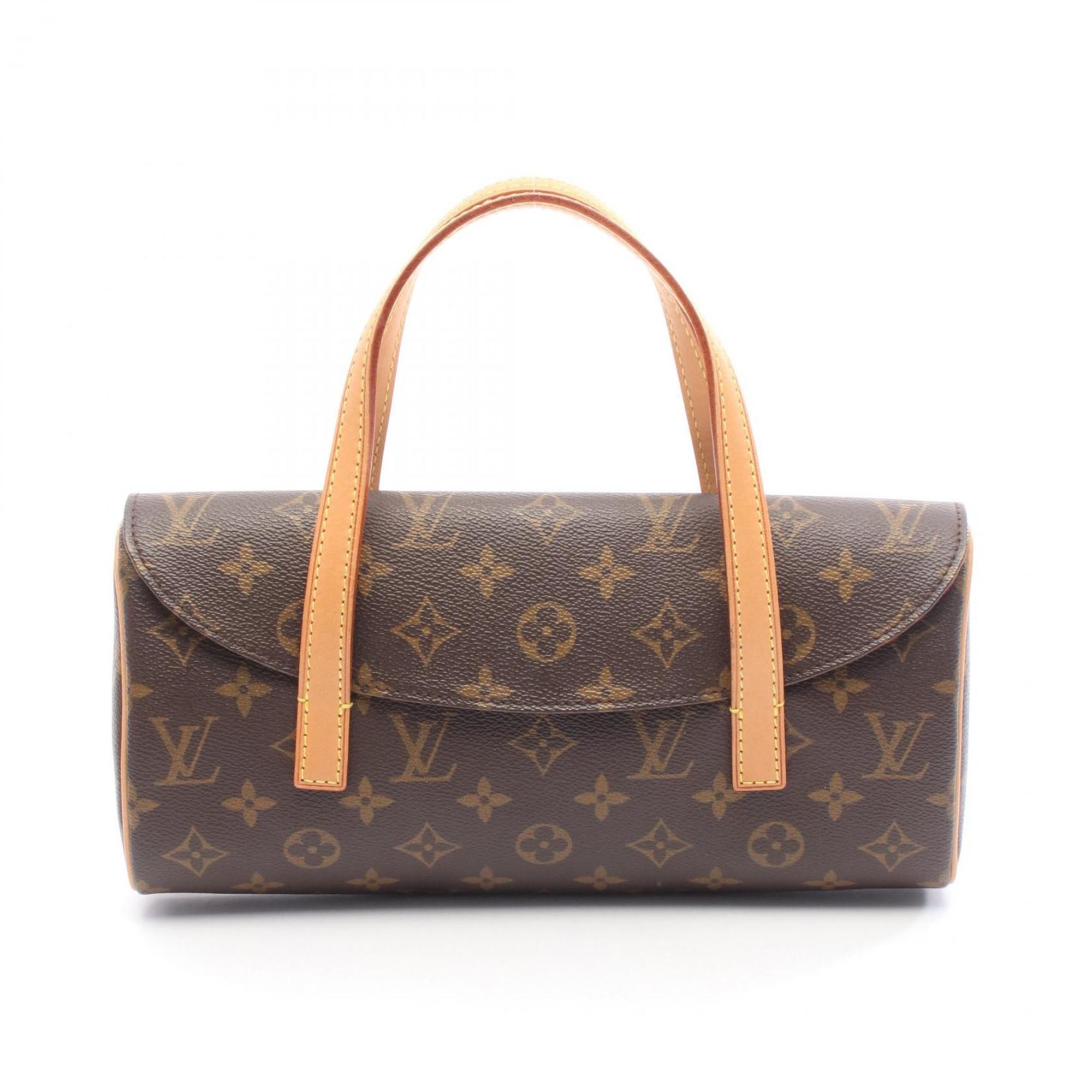 Louis Vuitton Sonatine Handbag, Coated Canvas and Leather, Monogram, Women’s, Brown, M51902