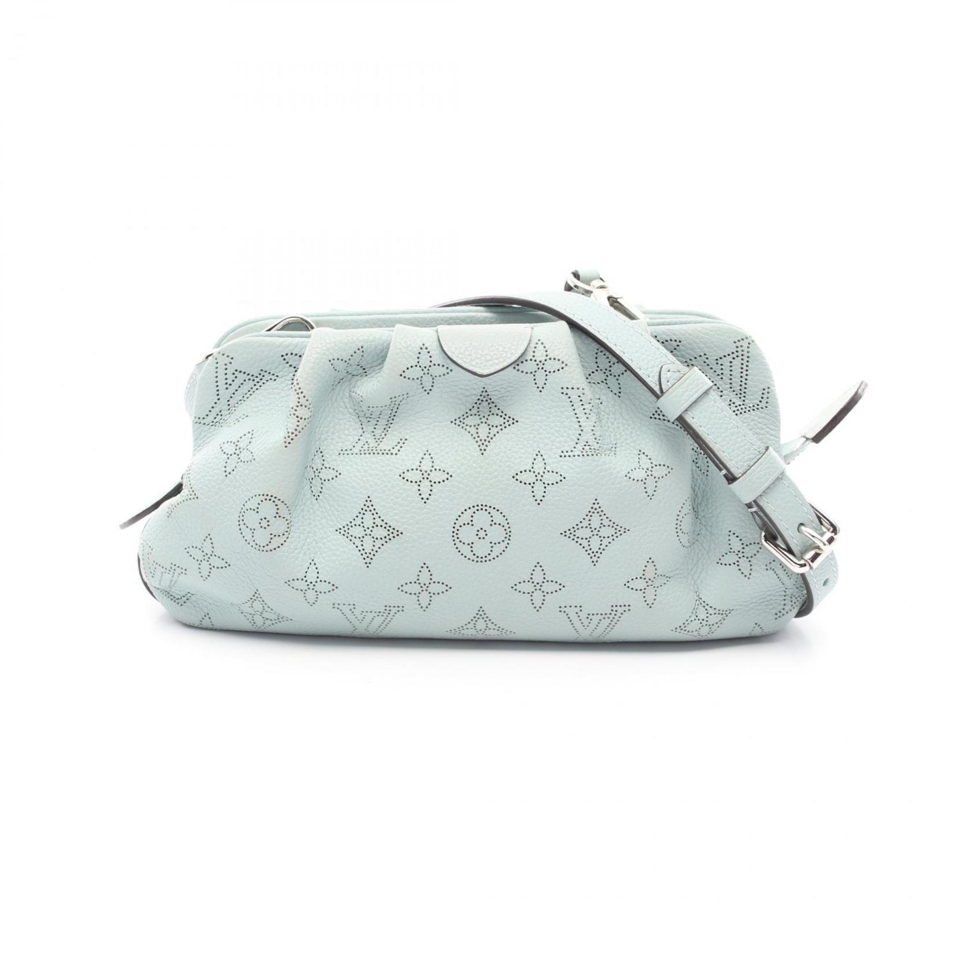 Louis Vuitton LOUIS VUITTON Scala Mini Mahina Veil Lagoon Shoulder Bag Leather Women’s Blue M80094