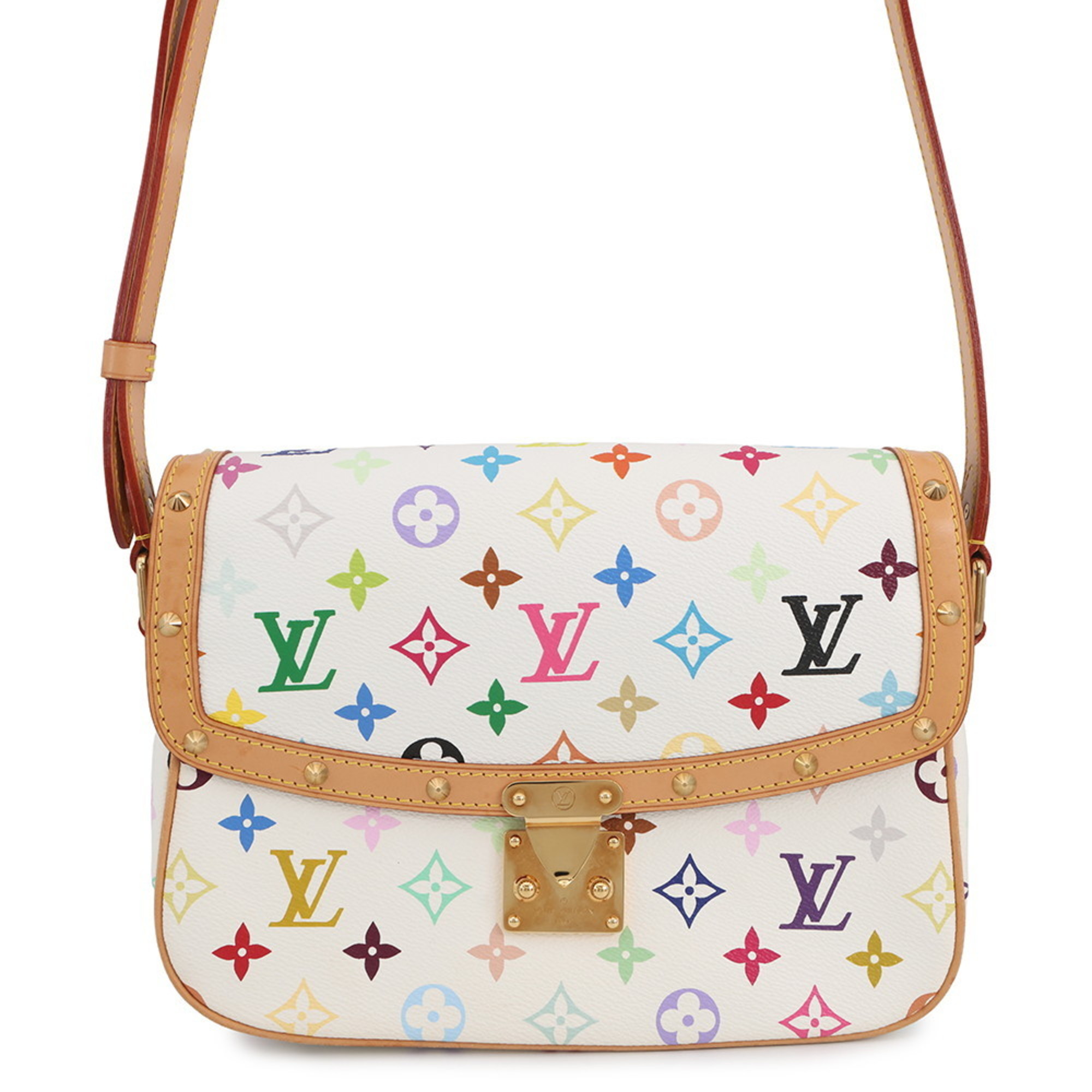 Louis Vuitton Shoulder Bag Monogram Multicolore Sologne M92661 LOUIS VUITTON White