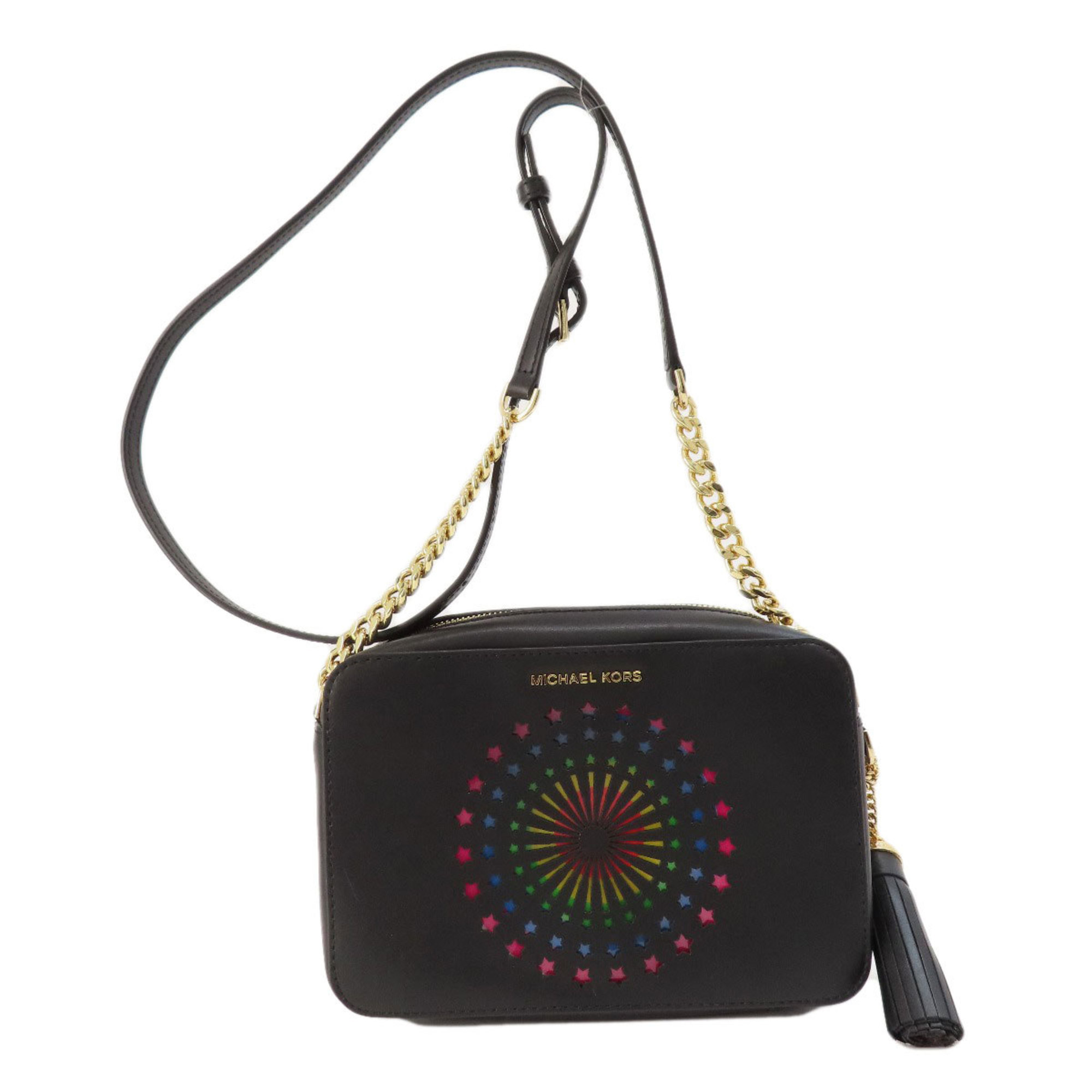 Michael Kors Guinea Fireworks Motif Shoulder Bag PVC Women’s