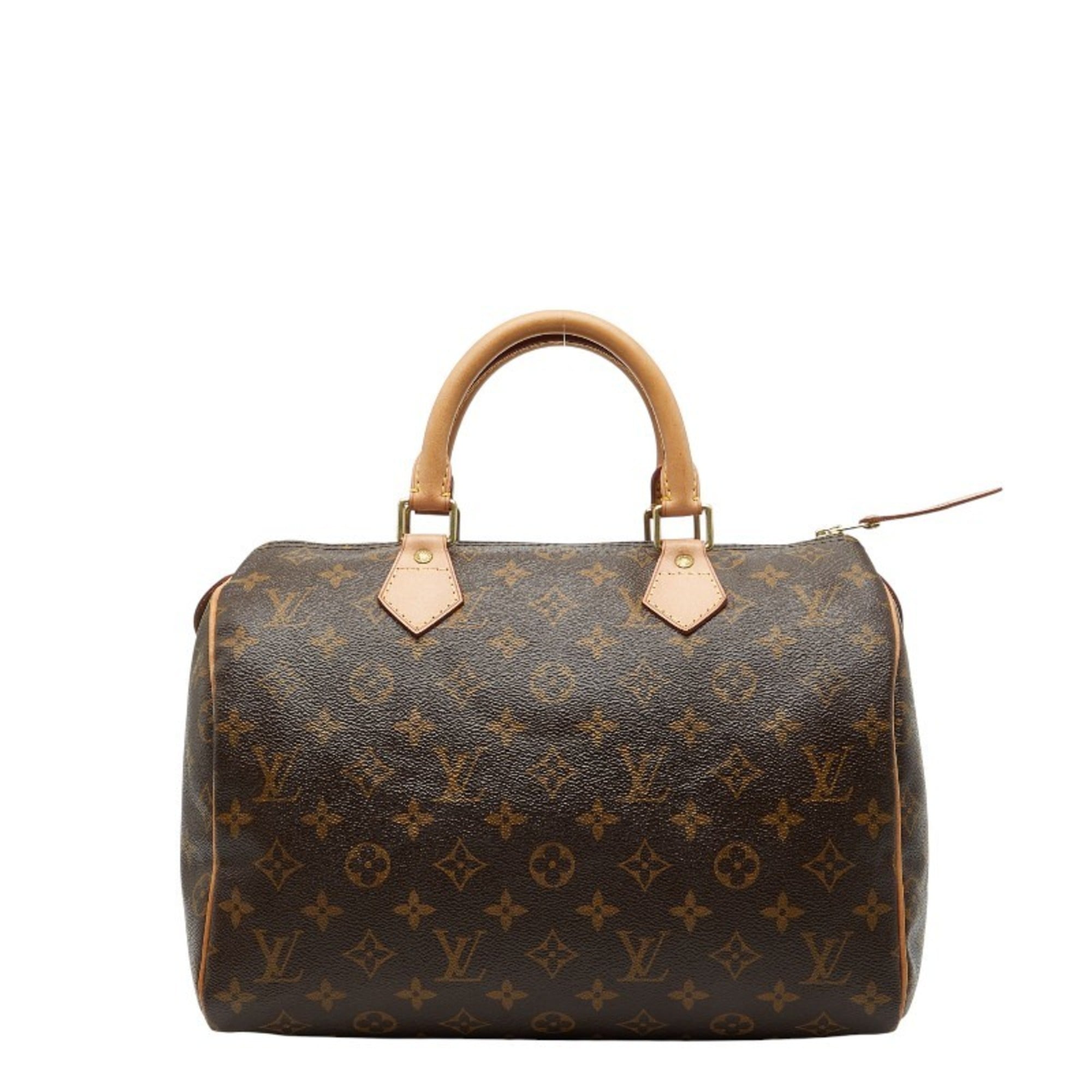 Louis Vuitton Monogram Speedy 30 Handbag M41526 Brown Leather Women’s LOUIS VUITTON
