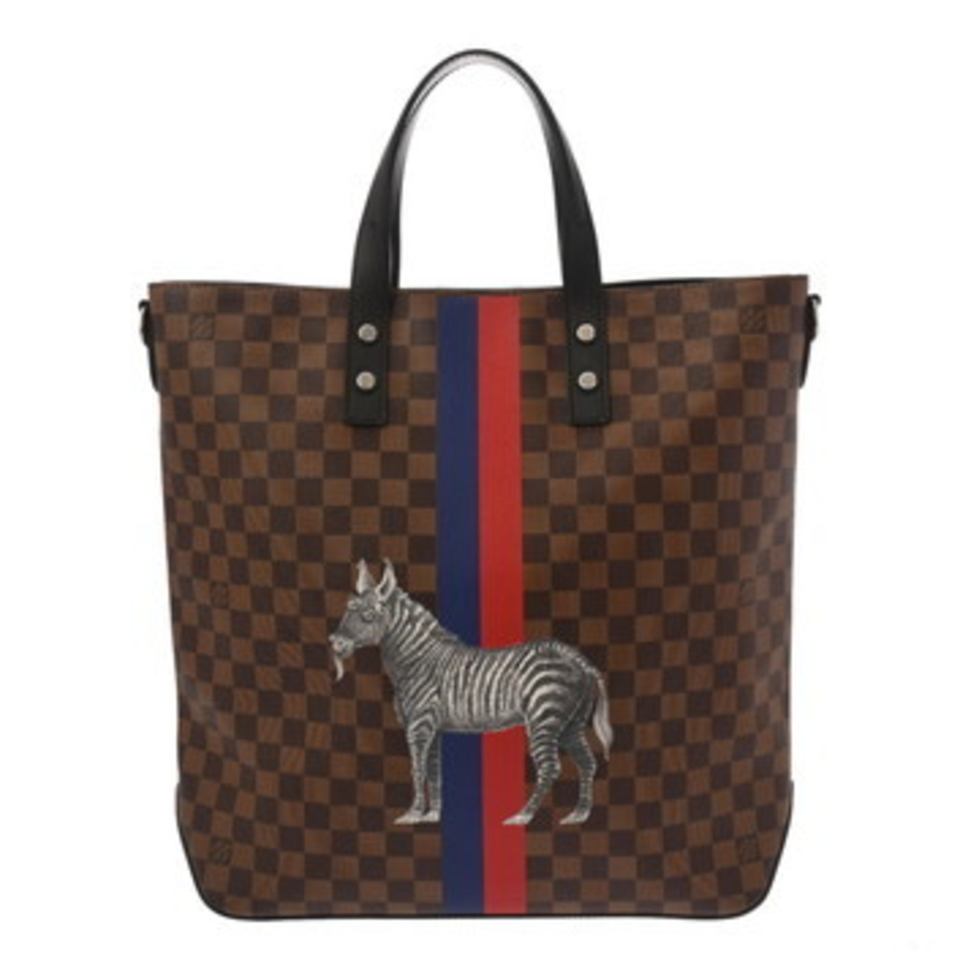 LOUIS VUITTON Damier Savannah Chapman Brothers Atlas Tote, Brown, N42702, Women’s Canvas Tote Bag