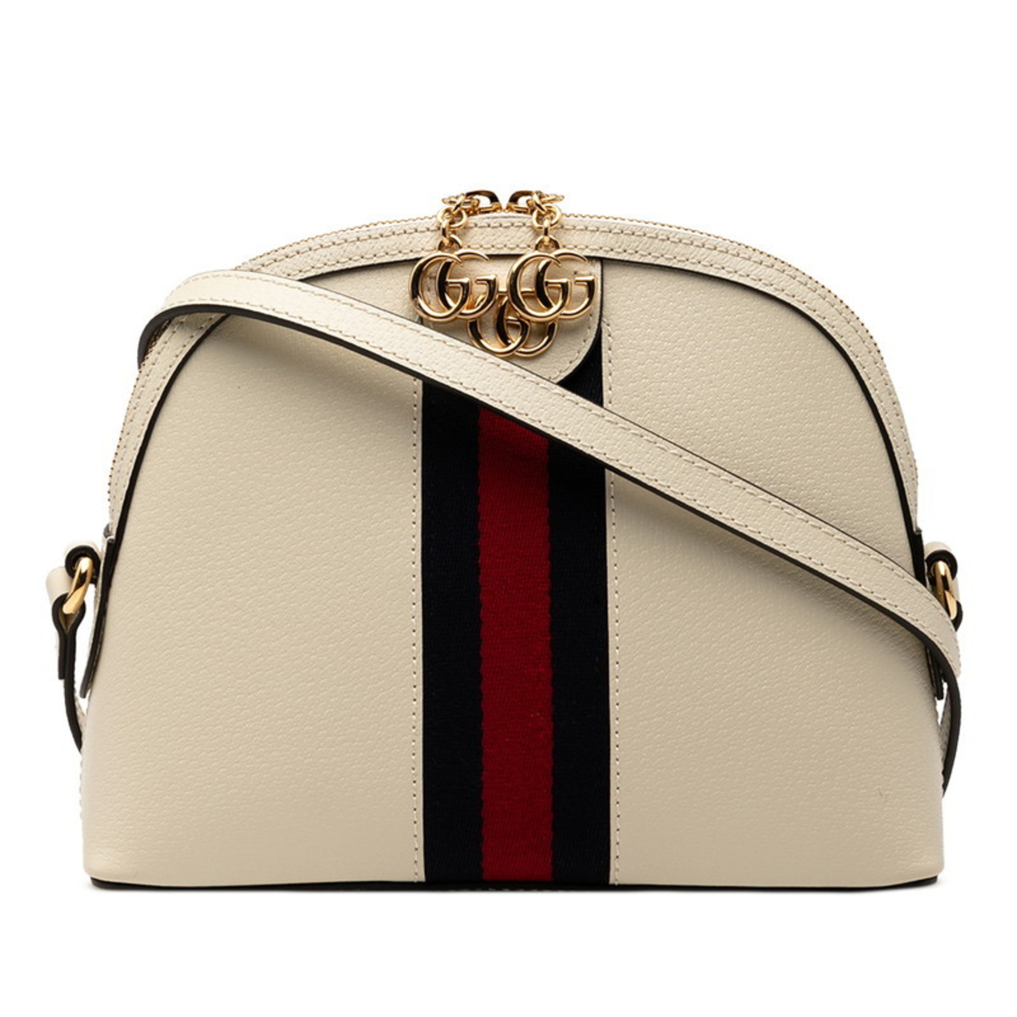 Gucci Ophidia Shoulder Bag 499621 White Leather Women’s GUCCI