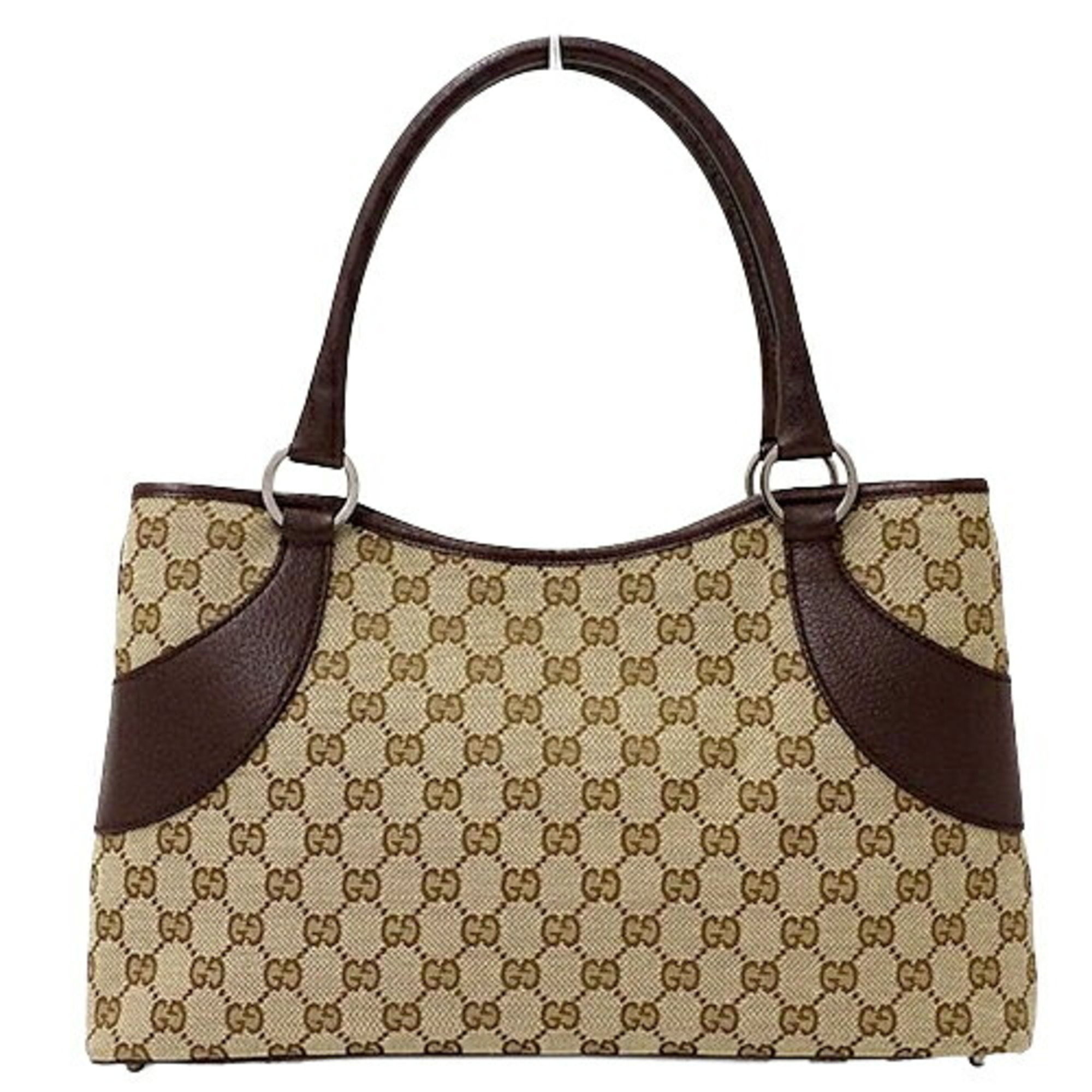 GUCCI Women’s Tote Bag GG Canvas Beige Brown 113015
