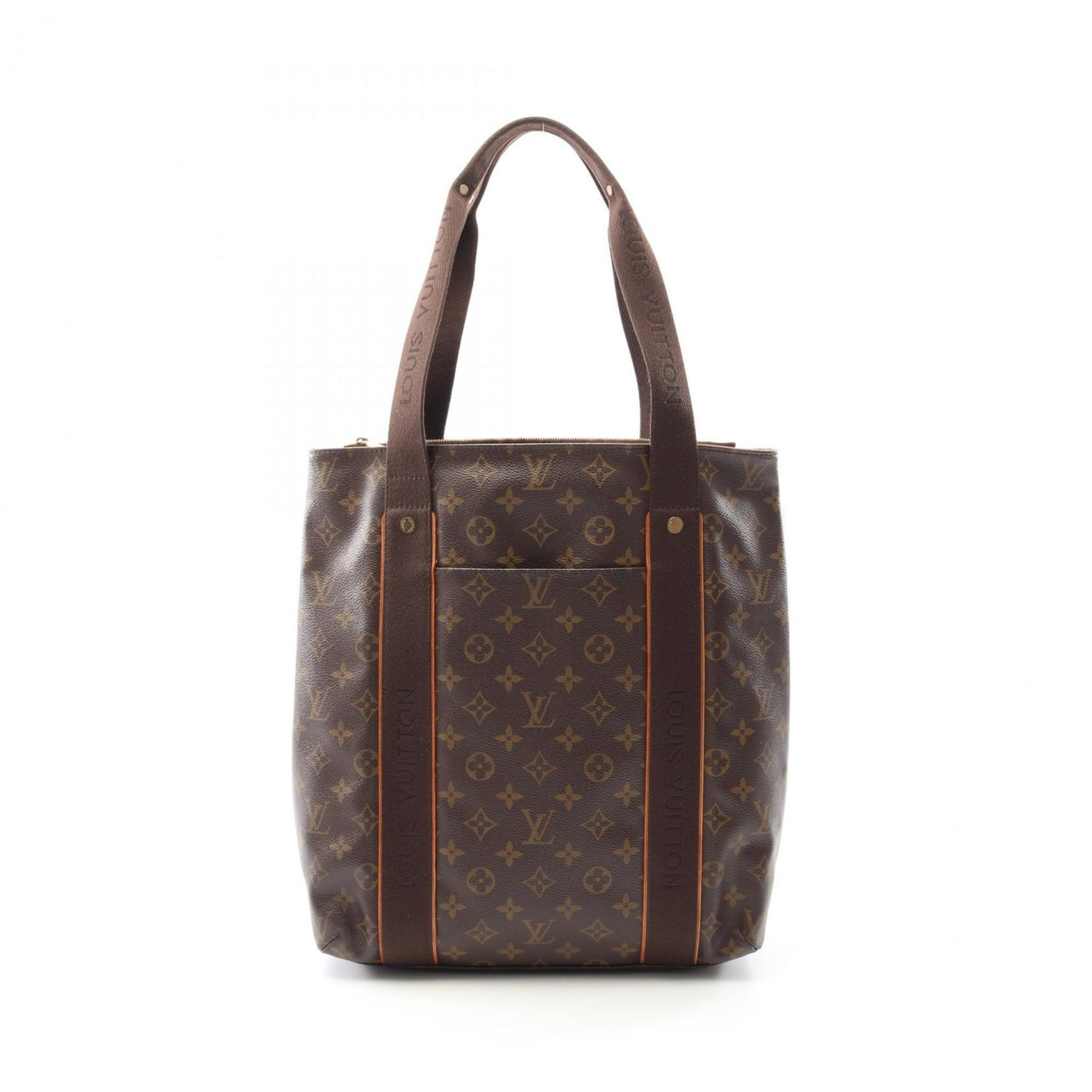 LOUIS VUITTON Cabas Bobur Tote Bag Coated Canvas Leather Monogram Men’s Women’s Brown M53013