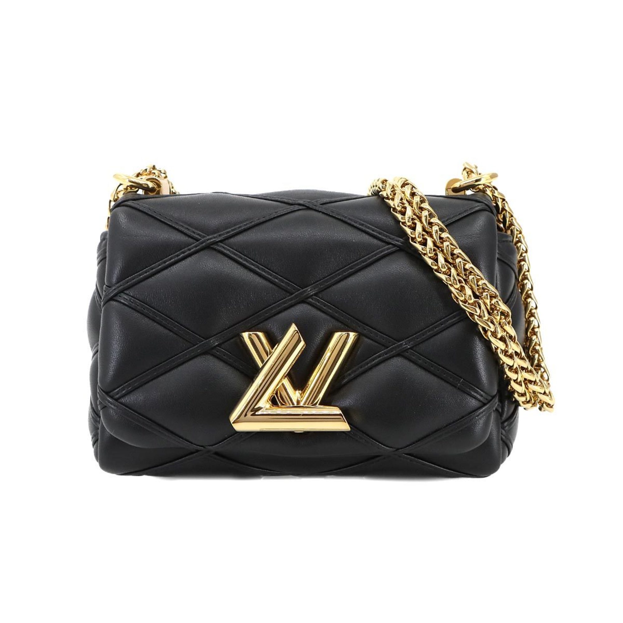 Louis Vuitton Maltage PICO GO-14 Chain Shoulder Bag in Leather, Noir, M23625, RFID