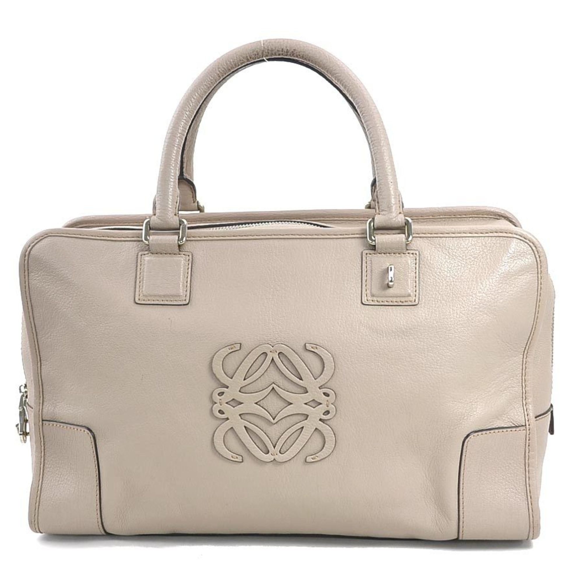 LOEWE handbag Amazona 36 leather pink beige ladies h30719a