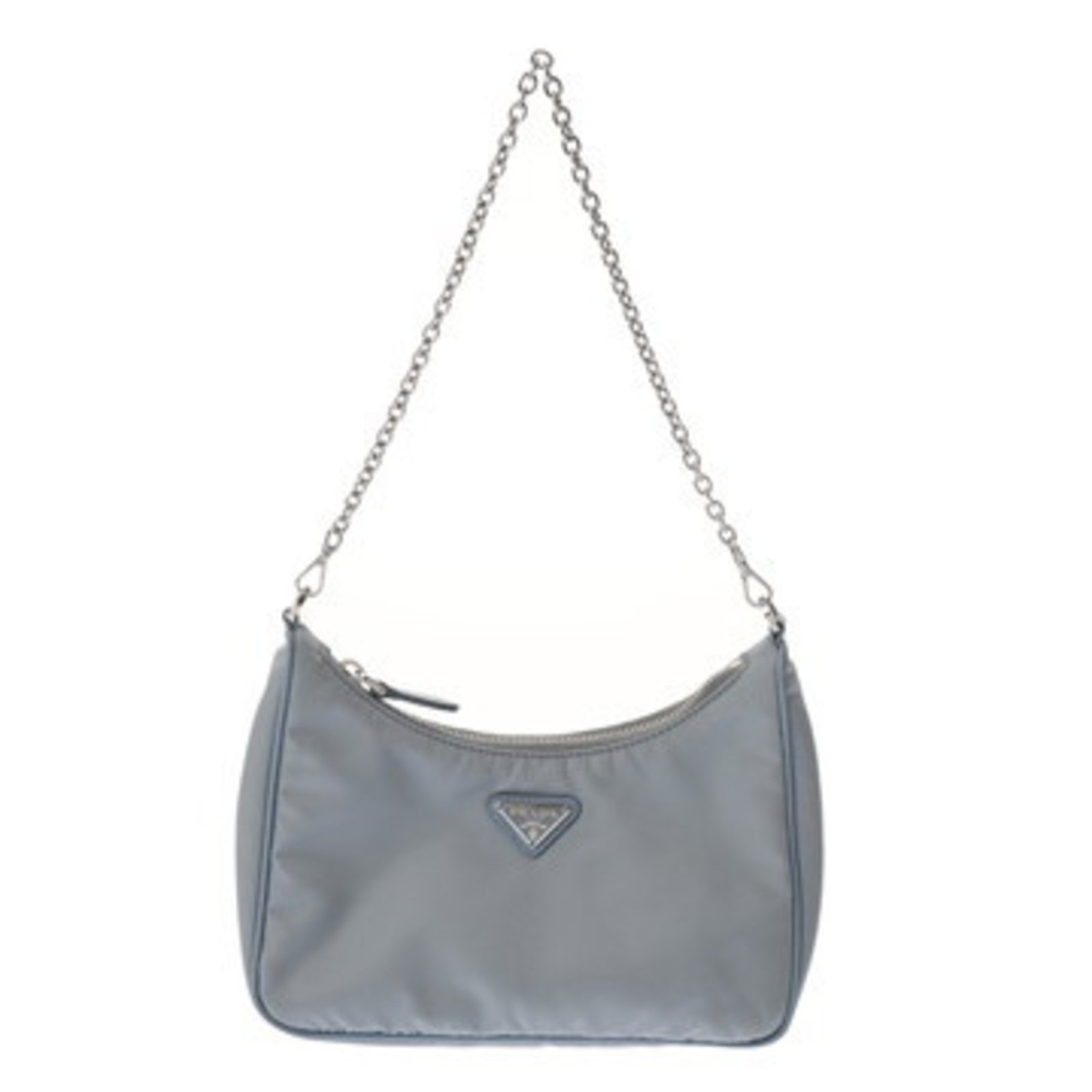 PRADA Re-Edition 2005 Shoulder Bag, Blue, 1BH204, Women’s Nylon 2-Way Bag